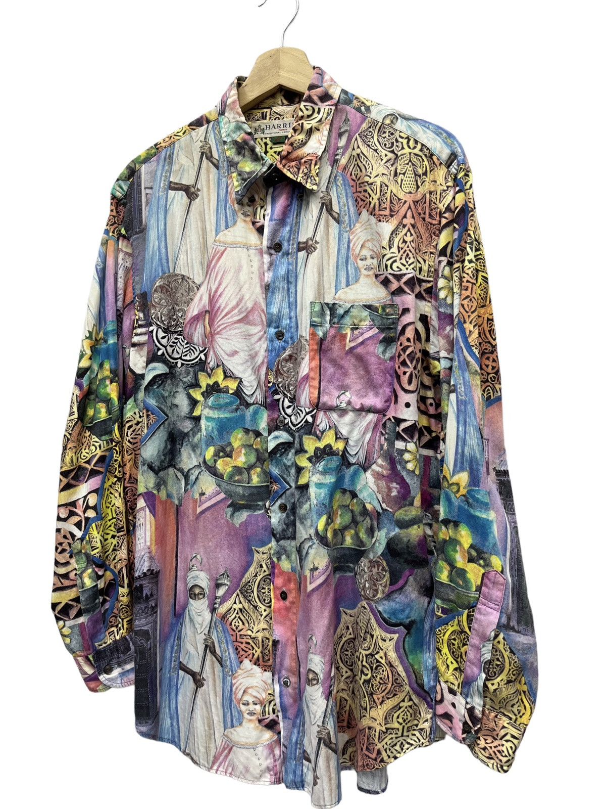 Arts & Science HARRISS PARIS Traditional Leisure Wear Full Print Longsleeve Size US M / EU 48-50 / 2 - 3 Thumbnail