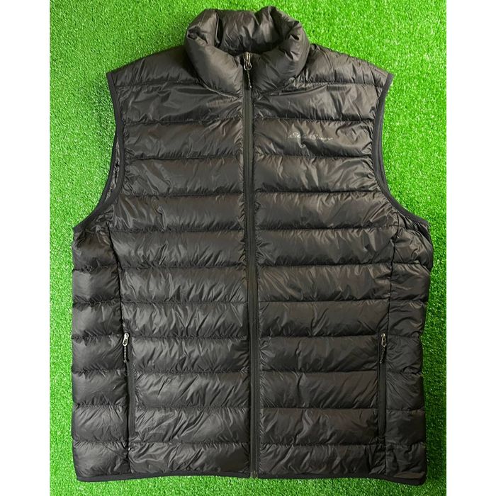 Eddie Bauer Eddie Bauer Premium Goose Down Large Jet Black Puffer Vest