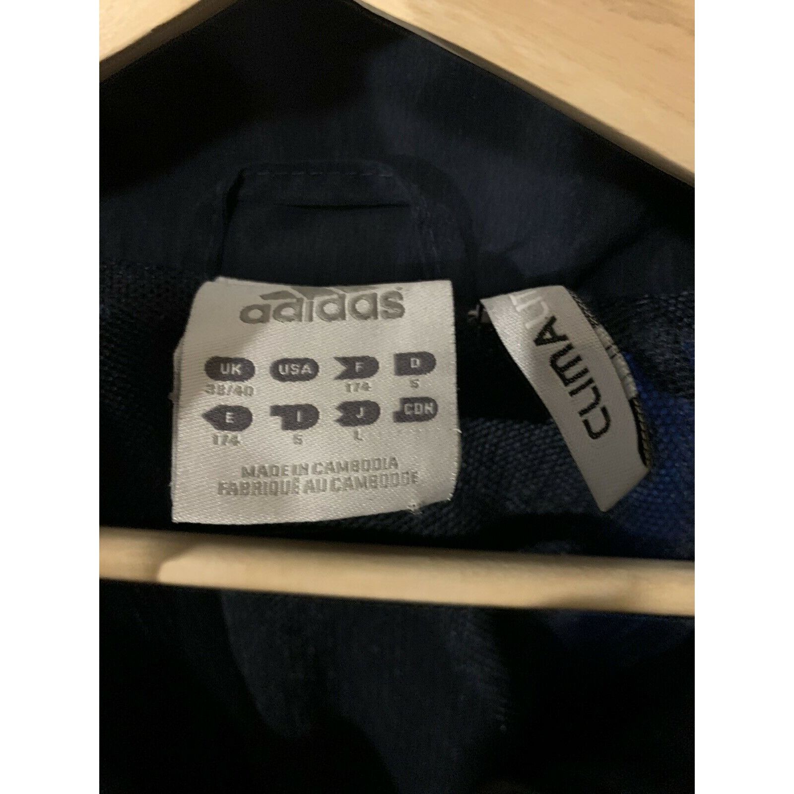 Adidas Adidas Navy/White Full Zip Men's Track Jacket - Size M UK 38 Size US M / EU 48-50 / 2 - 2 Thumbnail