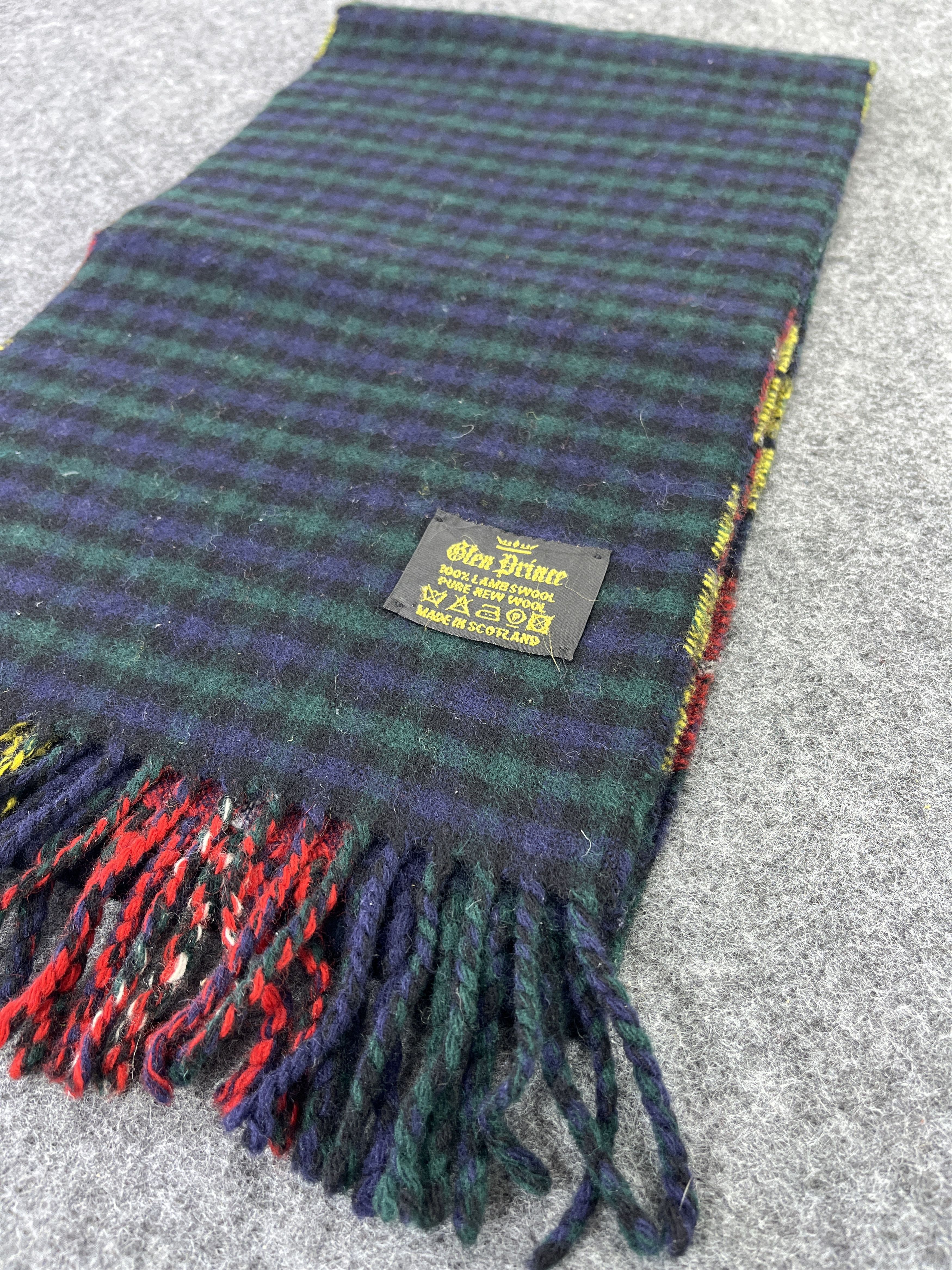 Vintage GLEN PRINCE SCARVES / MUFFLER / NECKWEAR T294 Size ONE SIZE - 8 Thumbnail