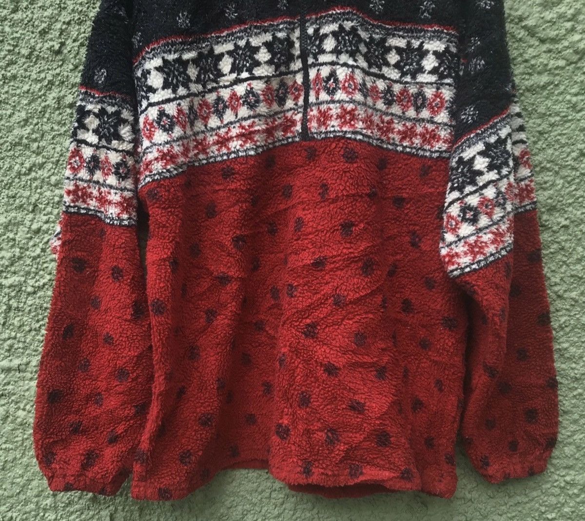 Vintage Fleece Half Zipper Jacket Bandana Size US M / EU 48-50 / 2 - 4 Thumbnail