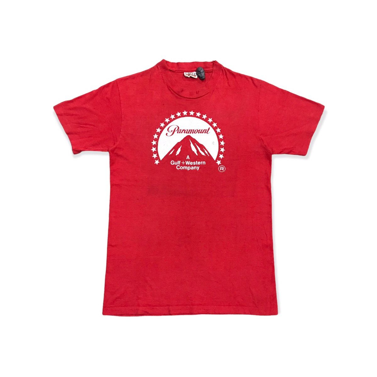 image of Paramount Logo Movie Promo T-Shirt in Reds, Men's (Size Medium)