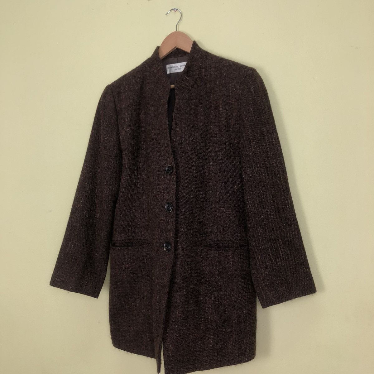 Vintage Christian Aujard Liberte Wool Coat Size US M / EU 48-50 / 2 - 2 Thumbnail