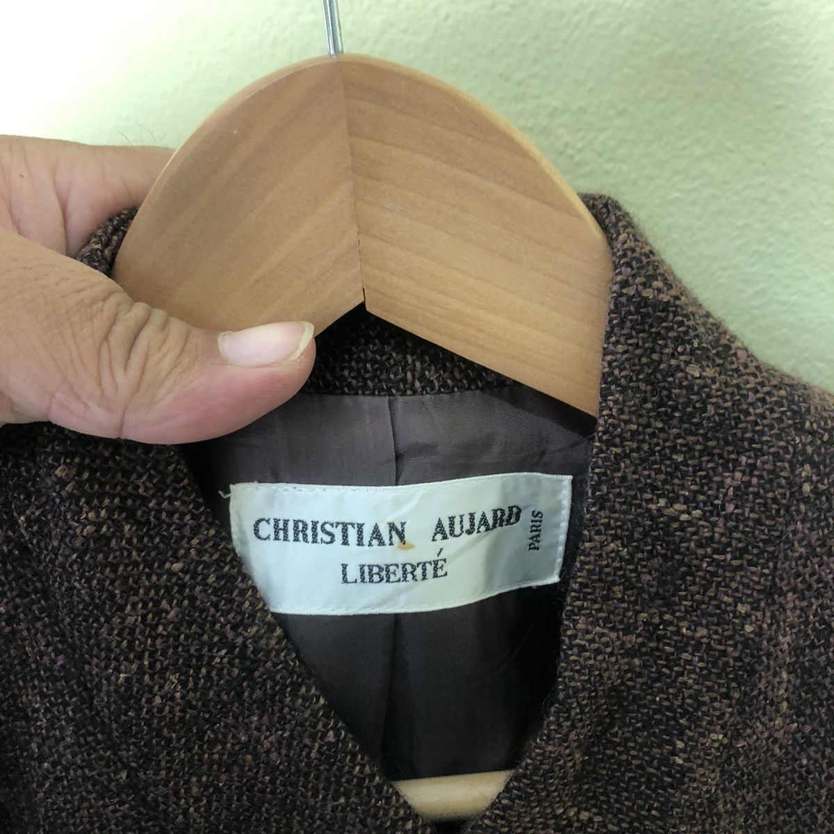 Vintage Christian Aujard Liberte Wool Coat Size US M / EU 48-50 / 2 - 3 Thumbnail