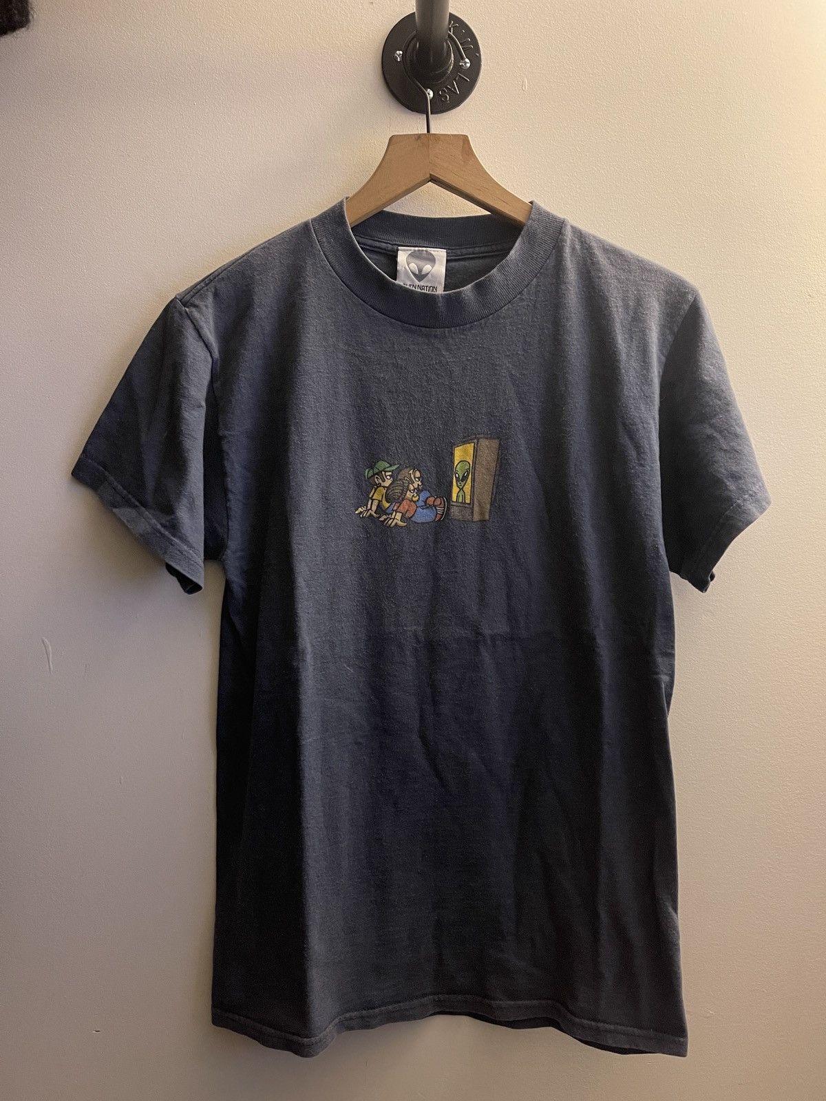 VINTAGE 90s ALIEN SKATE STREETWEAR TEE SHIRT