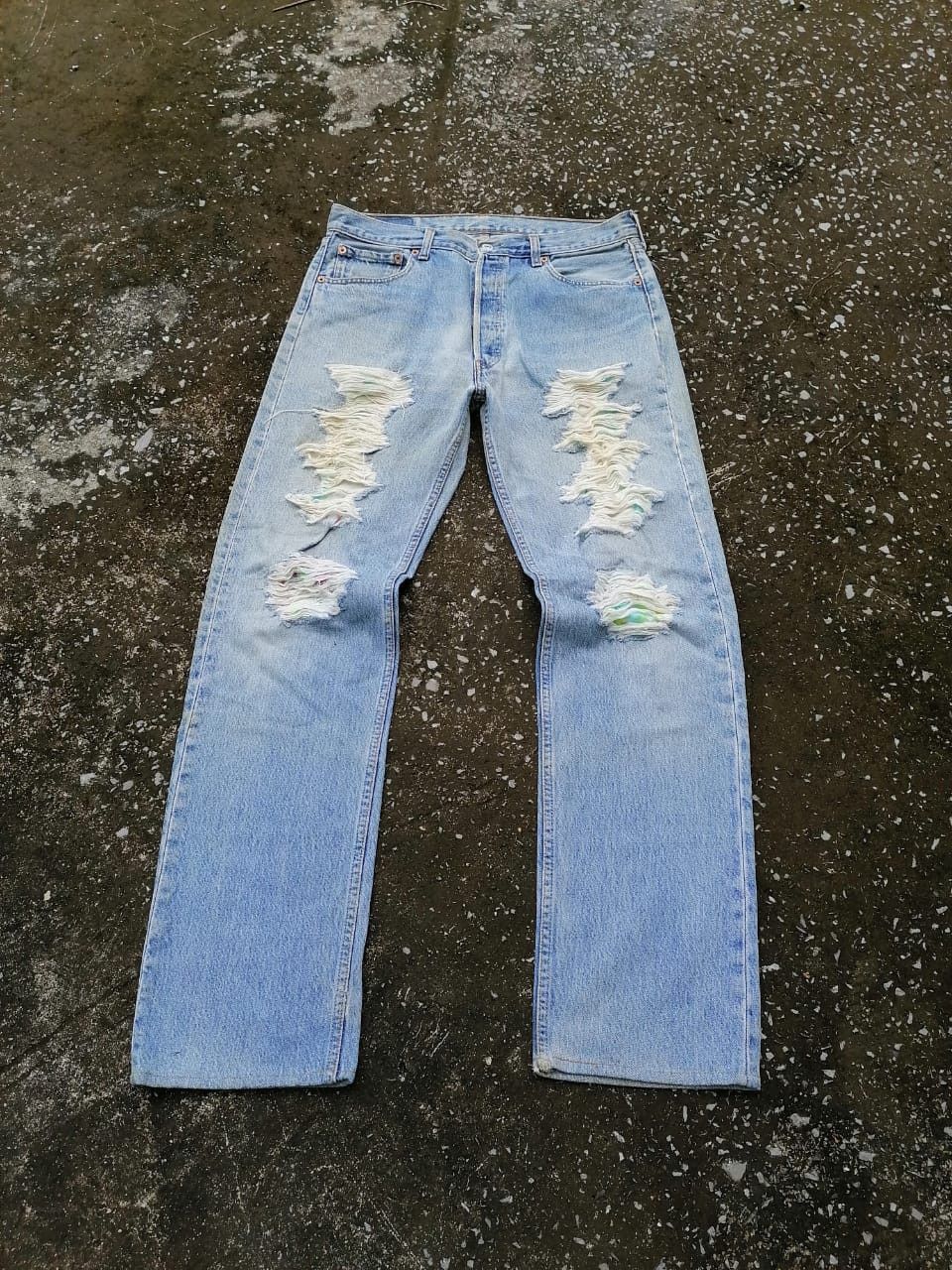 Levi's × Levi's Vintage Clothing Levi's Strauss 508 Fly Button Distressed Denim Jeans Size US 34 / EU 50 - 1 Thumbnail