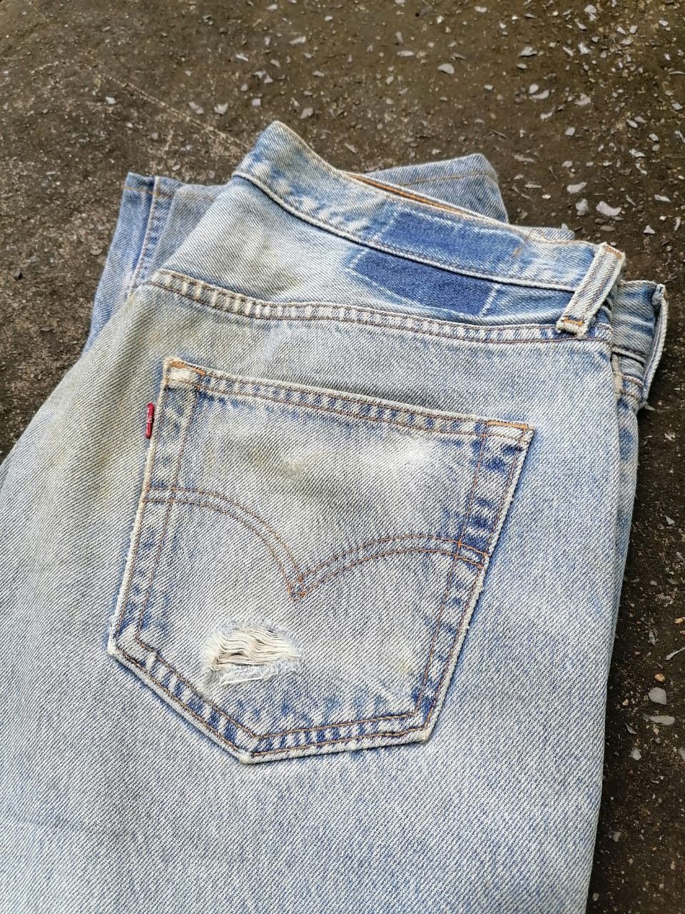 Levi's × Levi's Vintage Clothing Levi's Strauss 508 Fly Button Distressed Denim Jeans Size US 34 / EU 50 - 6 Thumbnail