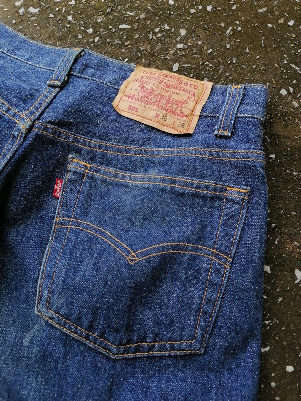 Levi's Vintage Clothing Levi's Strauss 501 Fly Button Denim Jeans Size US 28 / EU 44 - 4 Thumbnail