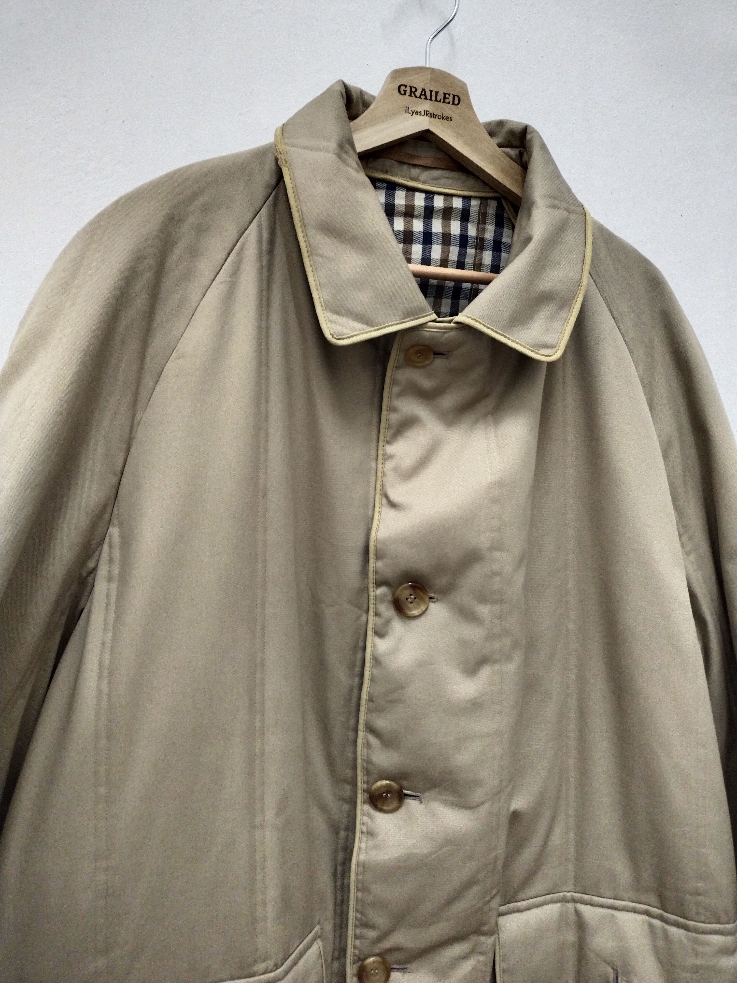 Aquascutum Trench Coat Jacket Size US L / EU 52-54 / 3 - 2 Thumbnail