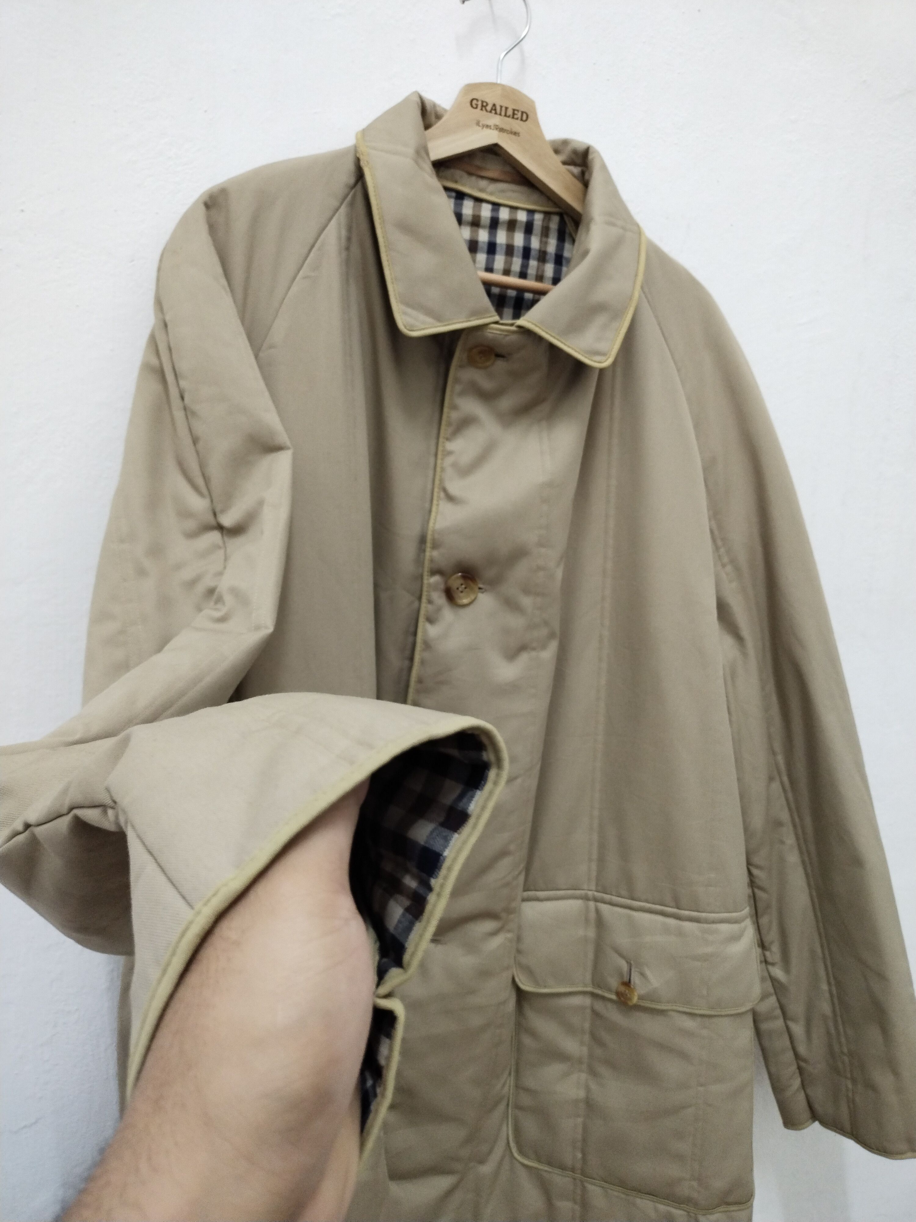 Aquascutum Trench Coat Jacket Size US L / EU 52-54 / 3 - 6 Thumbnail