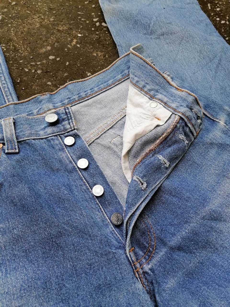 Levi's × Levi's Vintage Clothing Levi's Strauss 501xx Fly Button Nice Design Denim Jeans Size US 28 / EU 44 - 3 Thumbnail