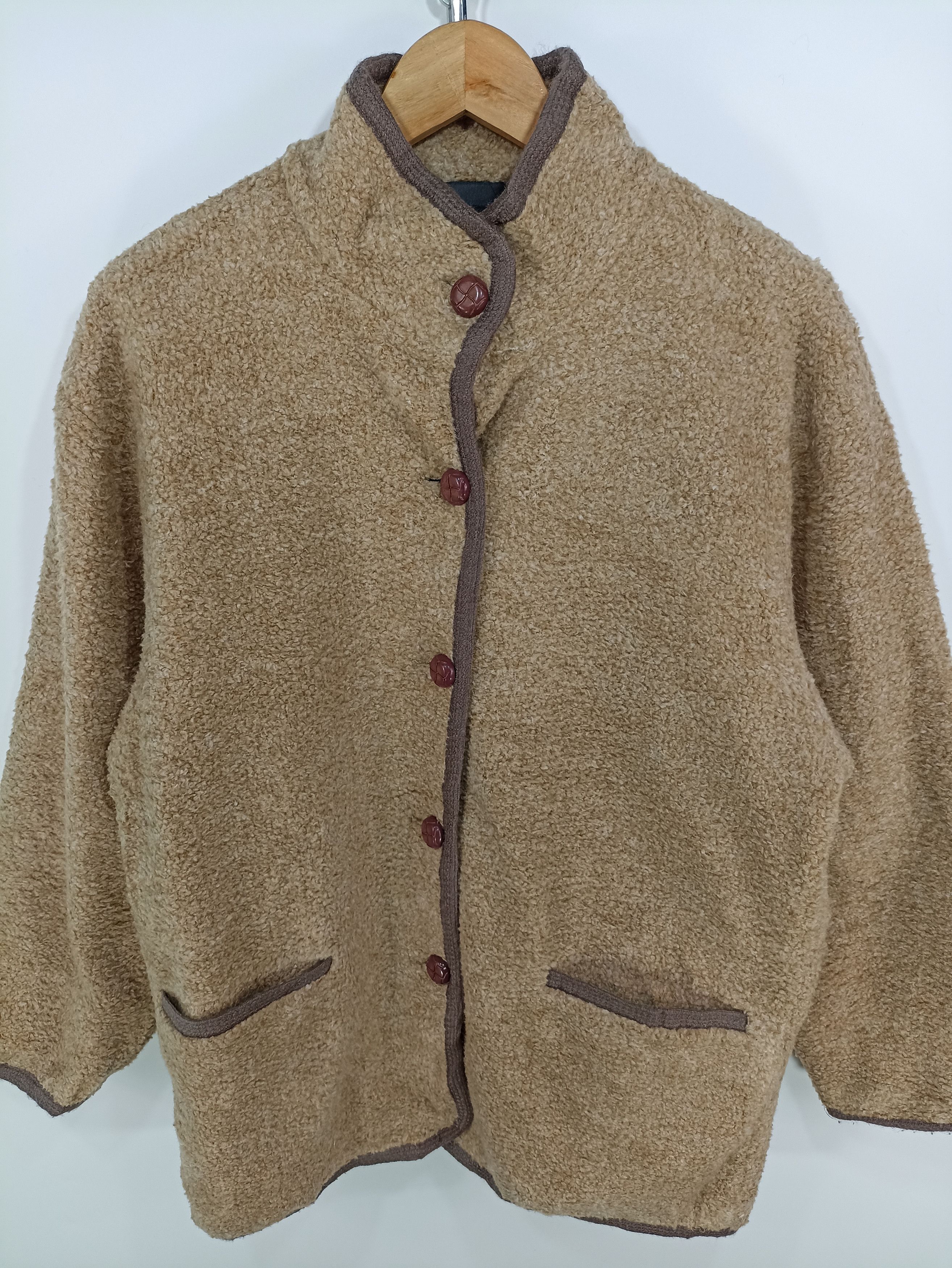 Japanese Brand × Vintage Vintage Skualewis sherpa fleece button jacket Size US M / EU 48-50 / 2 - 3 Thumbnail