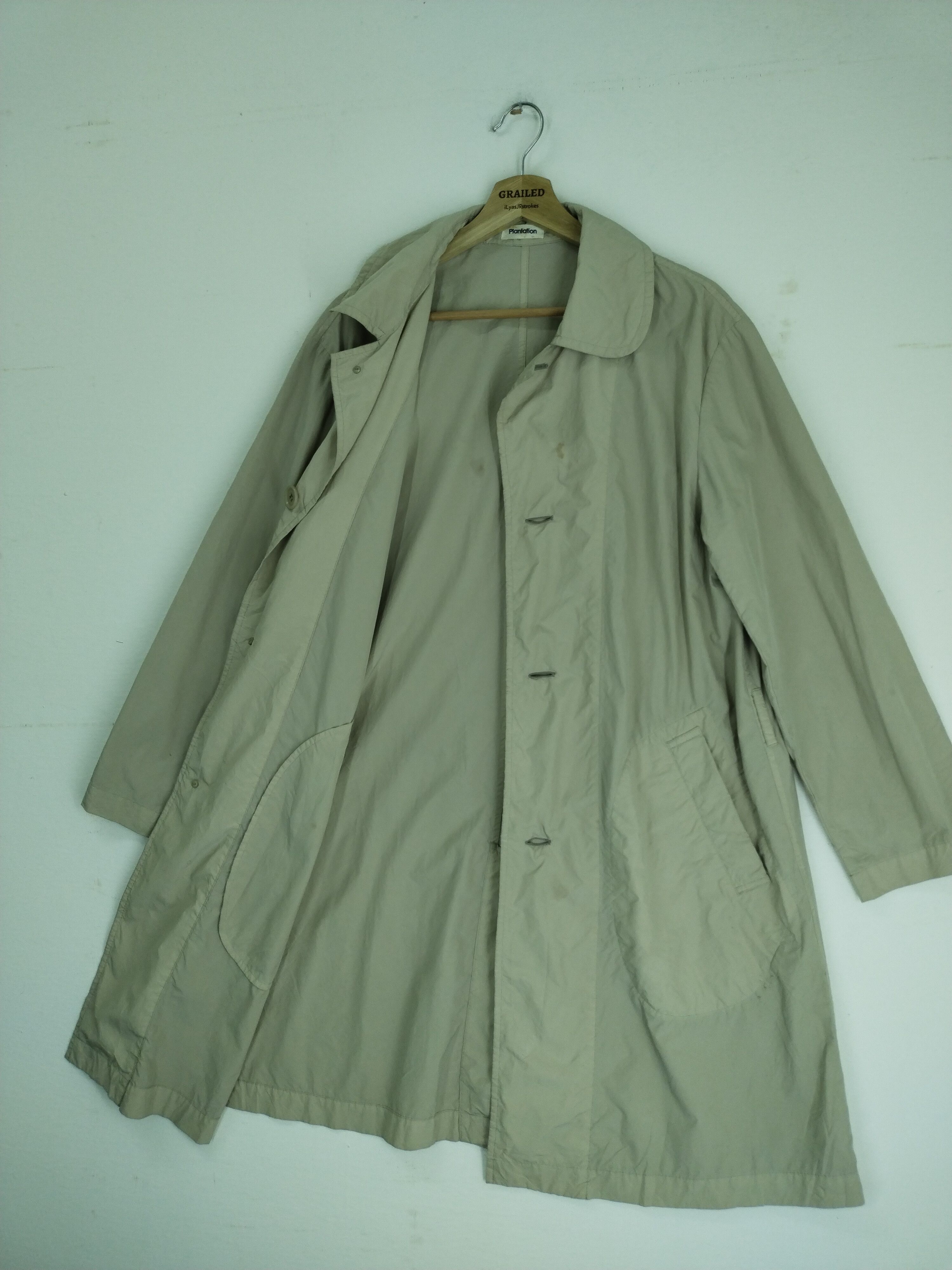 Issey Miyake × Japanese Brand × Vintage Vintage Plantation Trench Coat Jacket Size US M / EU 48-50 / 2 - 8 Thumbnail