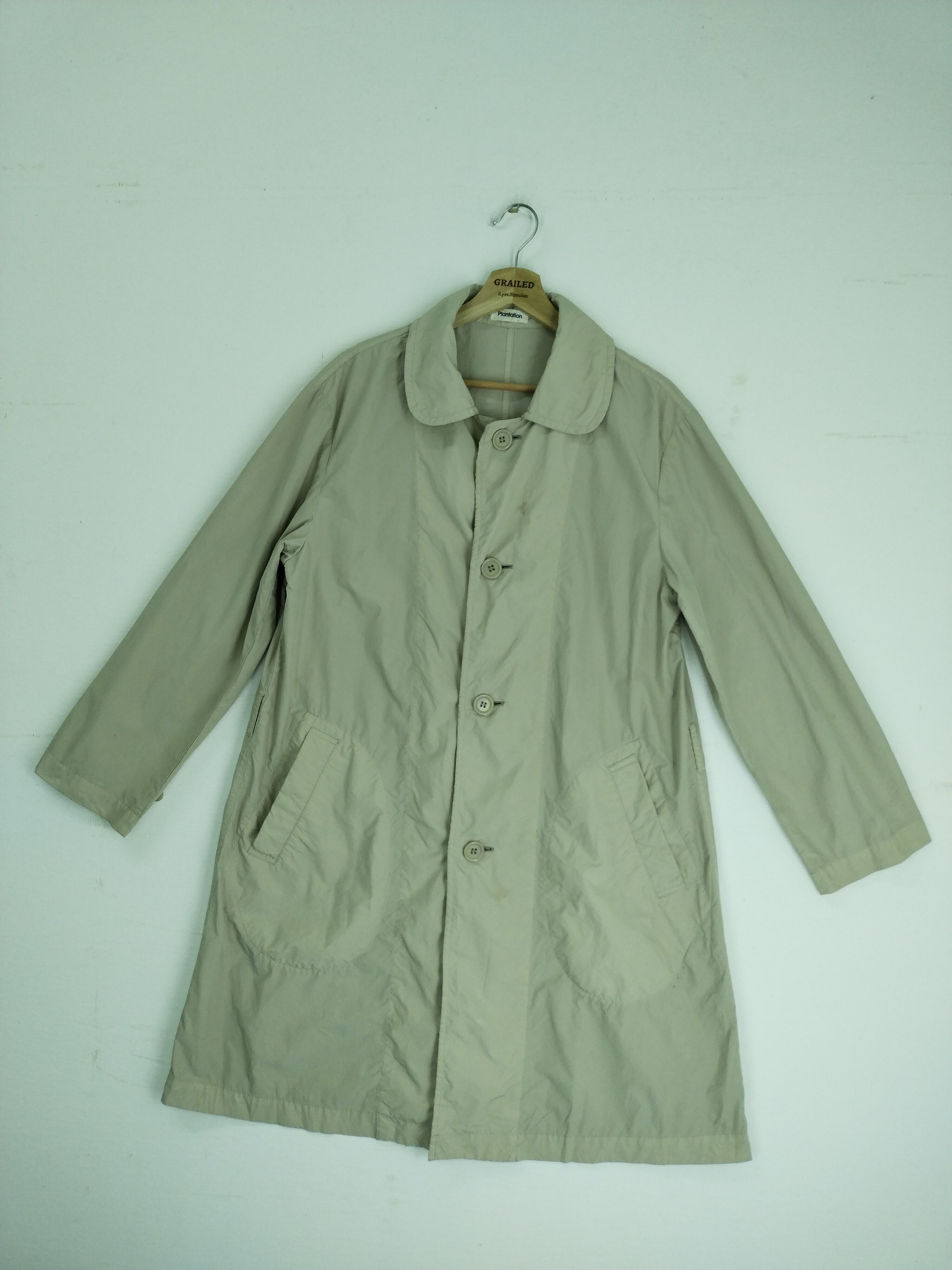 Issey Miyake × Japanese Brand × Vintage Vintage Plantation Trench Coat Jacket Size US M / EU 48-50 / 2 - 1 Thumbnail