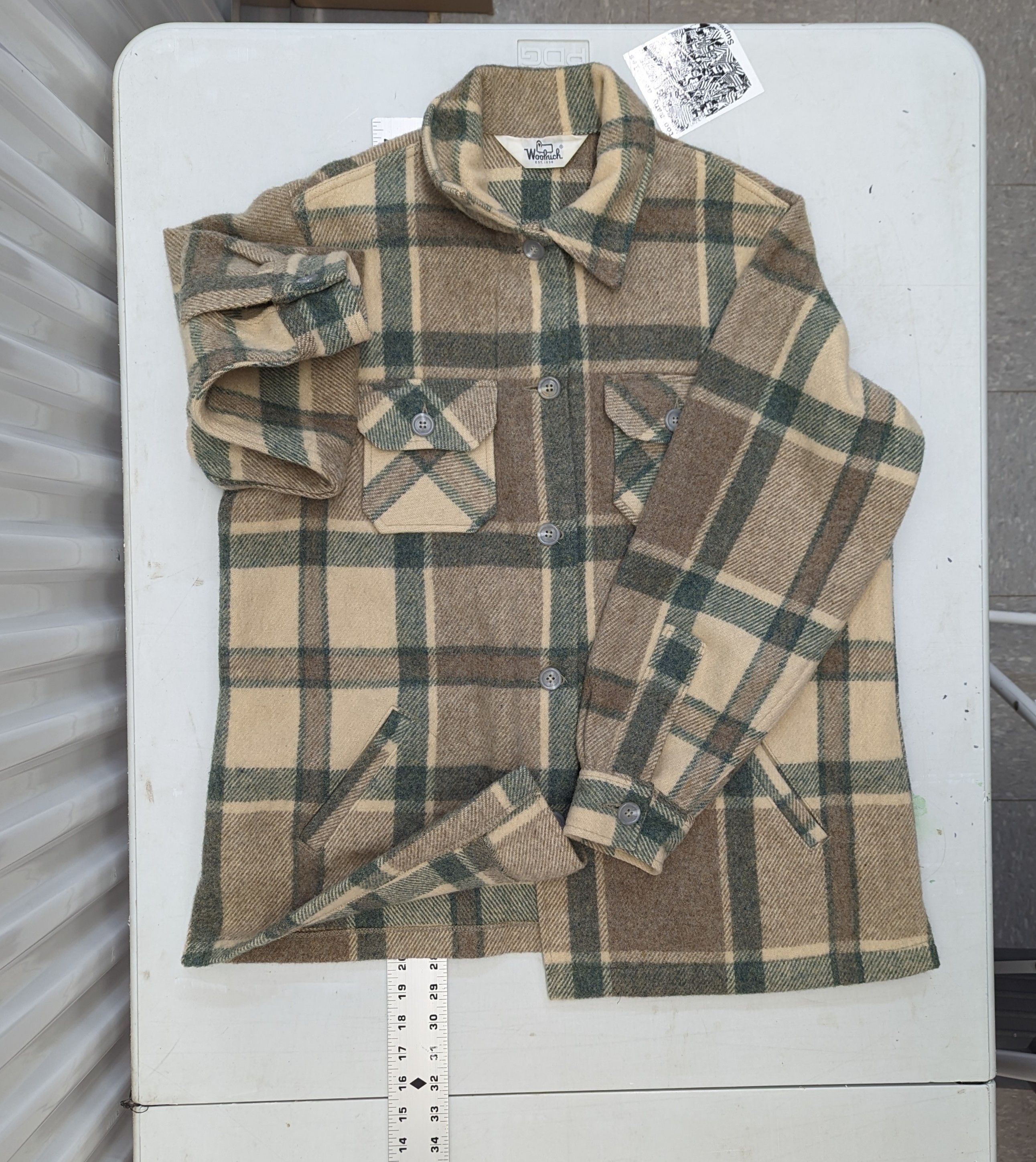 Vintage × Woolrich Woolen Mills RARE Vintage Woolrich Wool Flannel Plaid Jacket Earth Tones Size US L / EU 52-54 / 3 - 3 Thumbnail