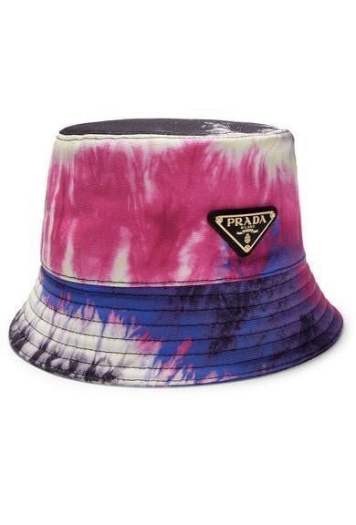 image of Prada Baltic Tie Dye Bucket Hat, Men's