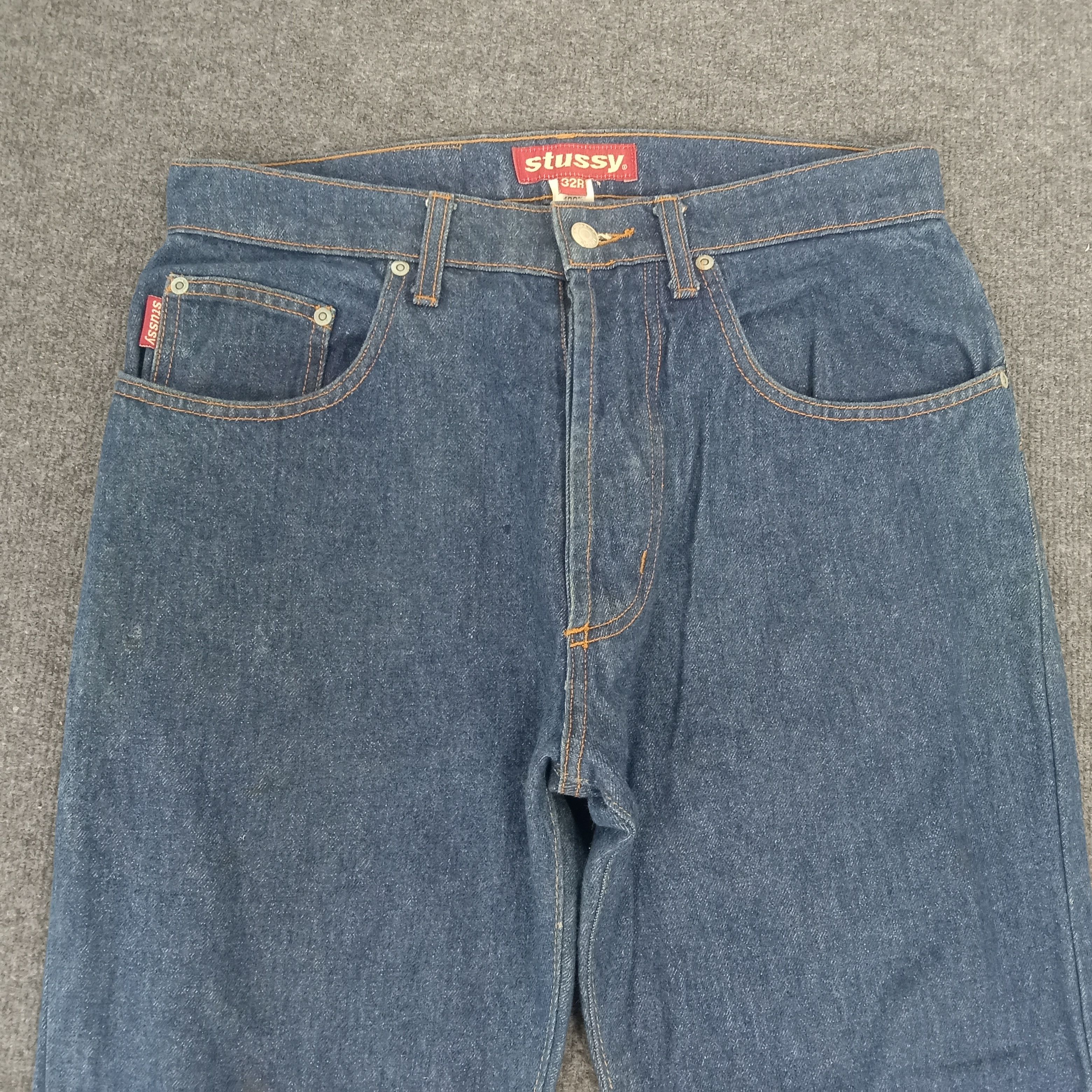 Stussy Stussy Custom Big Logo USA Denim Jeans Size US 33 - 6 Thumbnail