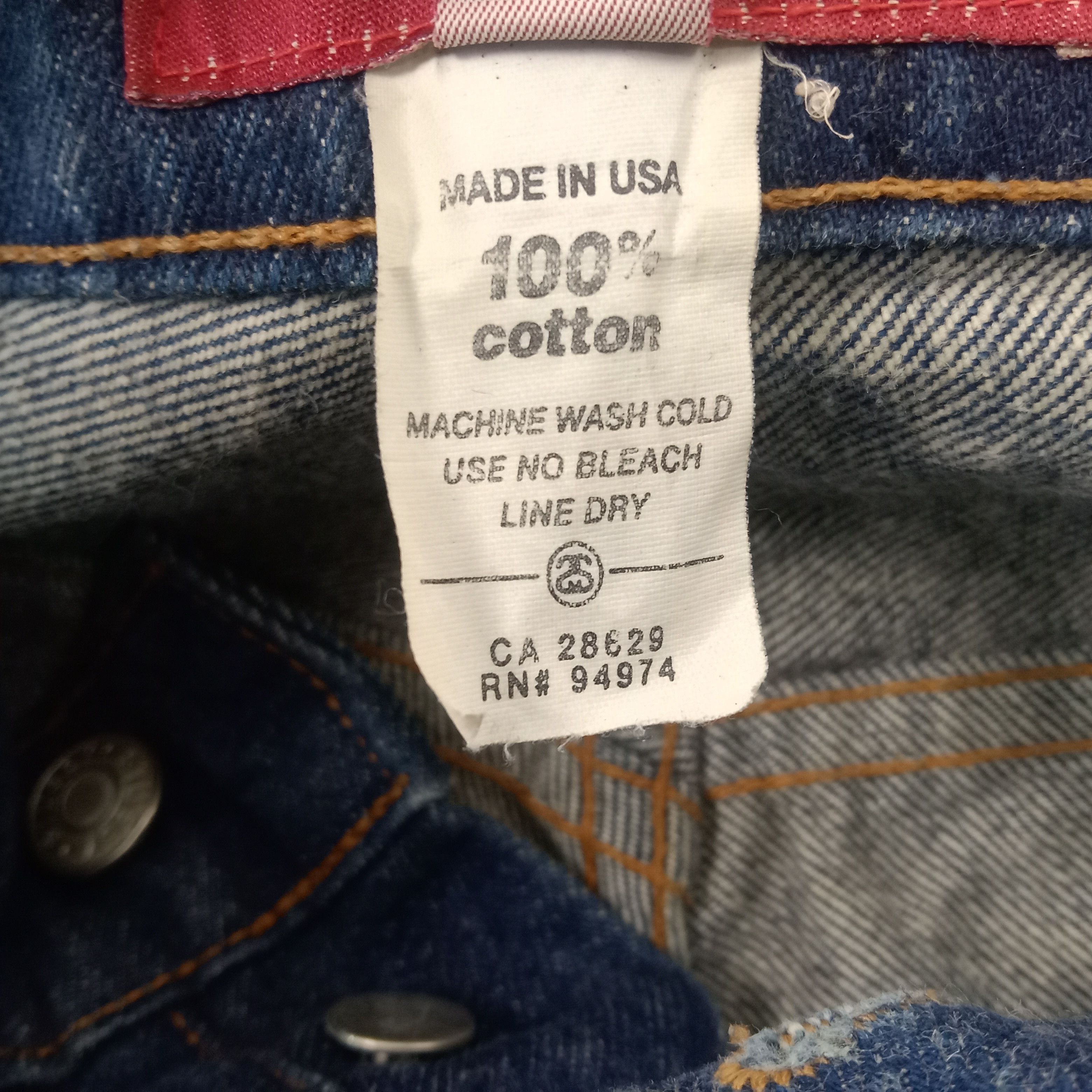 Stussy Stussy Custom Big Logo USA Denim Jeans Size US 33 - 13 Thumbnail