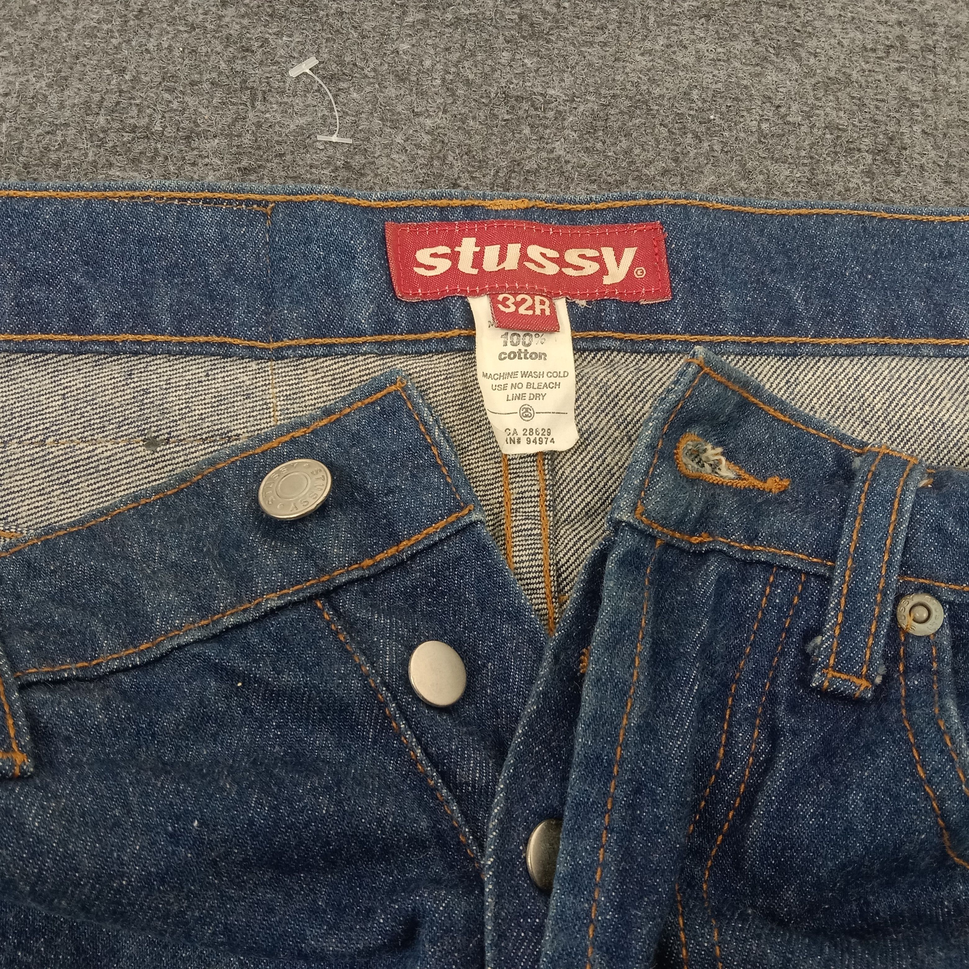 Stussy Stussy Custom Big Logo USA Denim Jeans Size US 33 - 12 Thumbnail