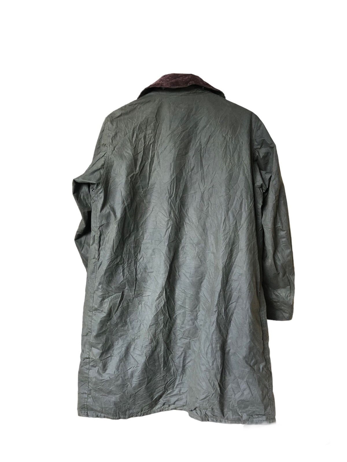 Barbour Vintage Barbour Waxed Tartan Green Parka Jacket Size US M / EU 48-50 / 2 - 2 Thumbnail