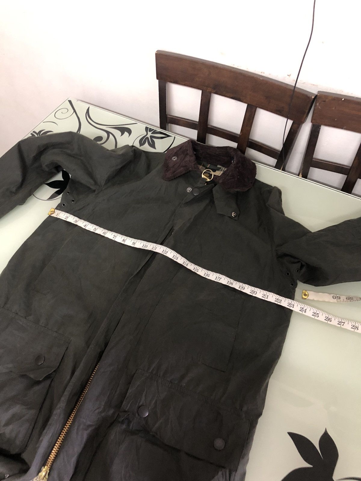 Barbour Vintage Barbour Waxed Tartan Green Parka Jacket Size US M / EU 48-50 / 2 - 22 Thumbnail