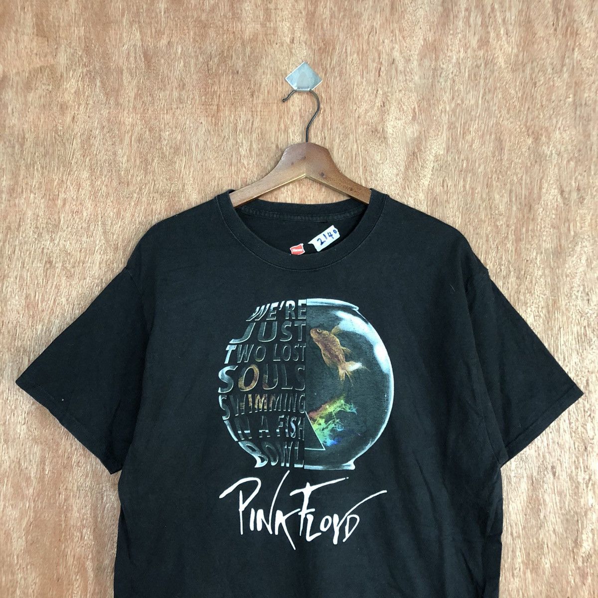 Band Tees DLL Pink Floyd Black Short Sleeve Tshirt #2140 Size US L / EU 52-54 / 3 - 7 Thumbnail