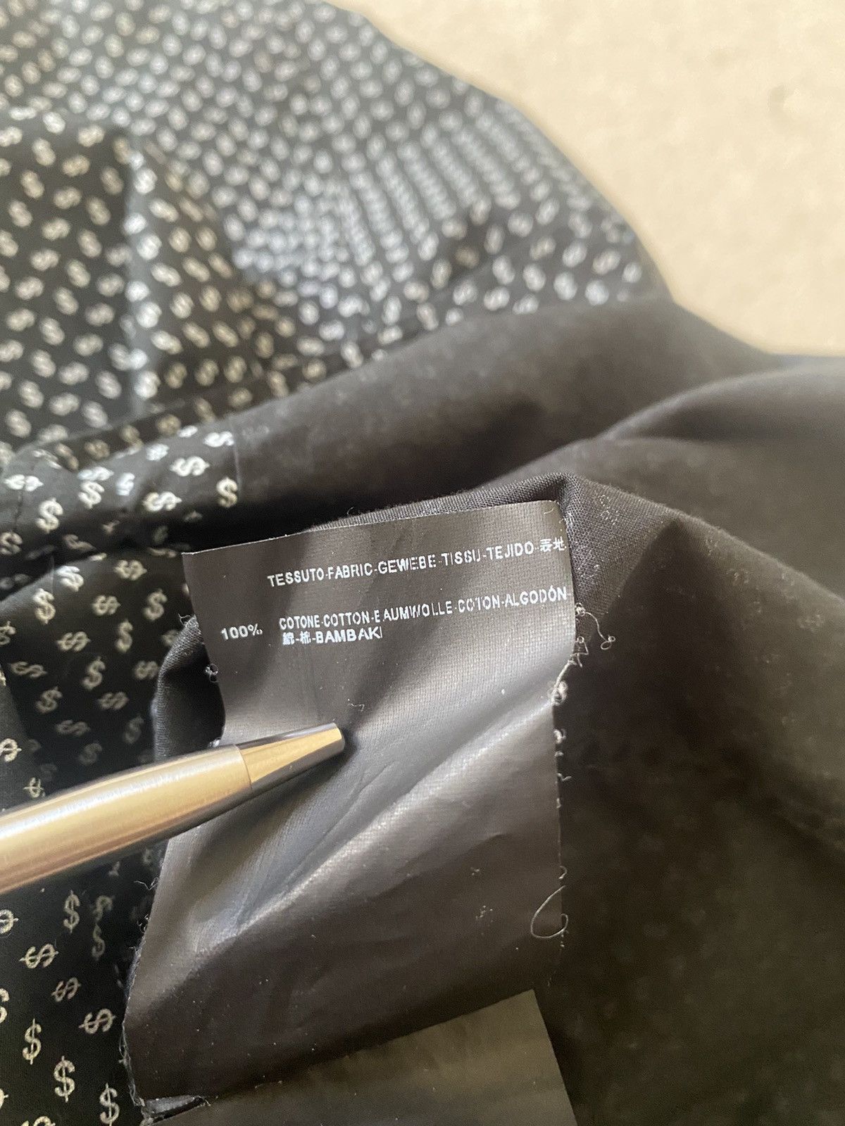 Saint Laurent Paris SS14 😍 Saint Laurent dollar sign black shirt *rare* grail Size US M / EU 48-50 / 2 - 11 Thumbnail
