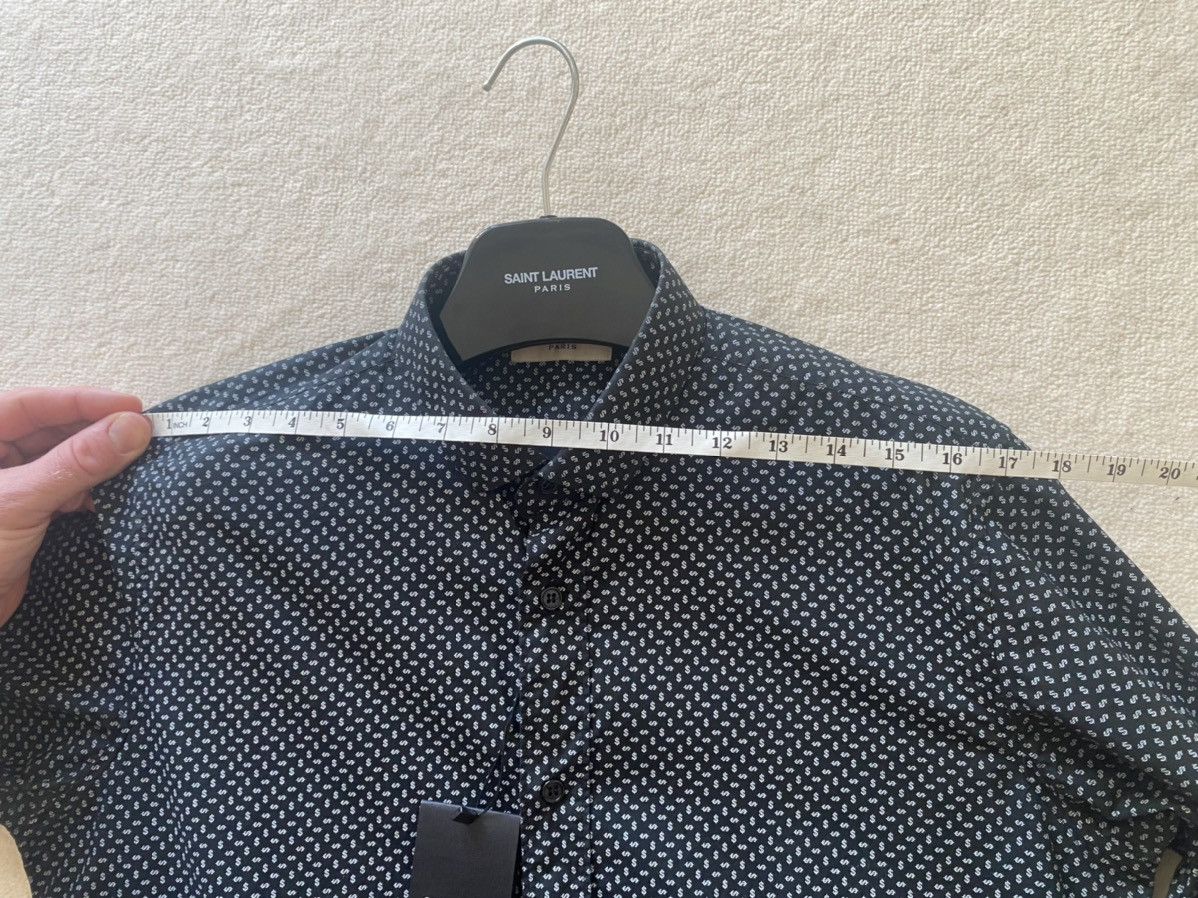 Saint Laurent Paris SS14 😍 Saint Laurent dollar sign black shirt *rare* grail Size US M / EU 48-50 / 2 - 6 Thumbnail