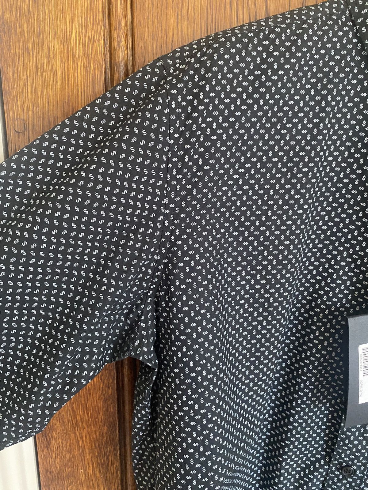 Saint Laurent Paris SS14 😍 Saint Laurent dollar sign black shirt *rare* grail Size US M / EU 48-50 / 2 - 14 Thumbnail