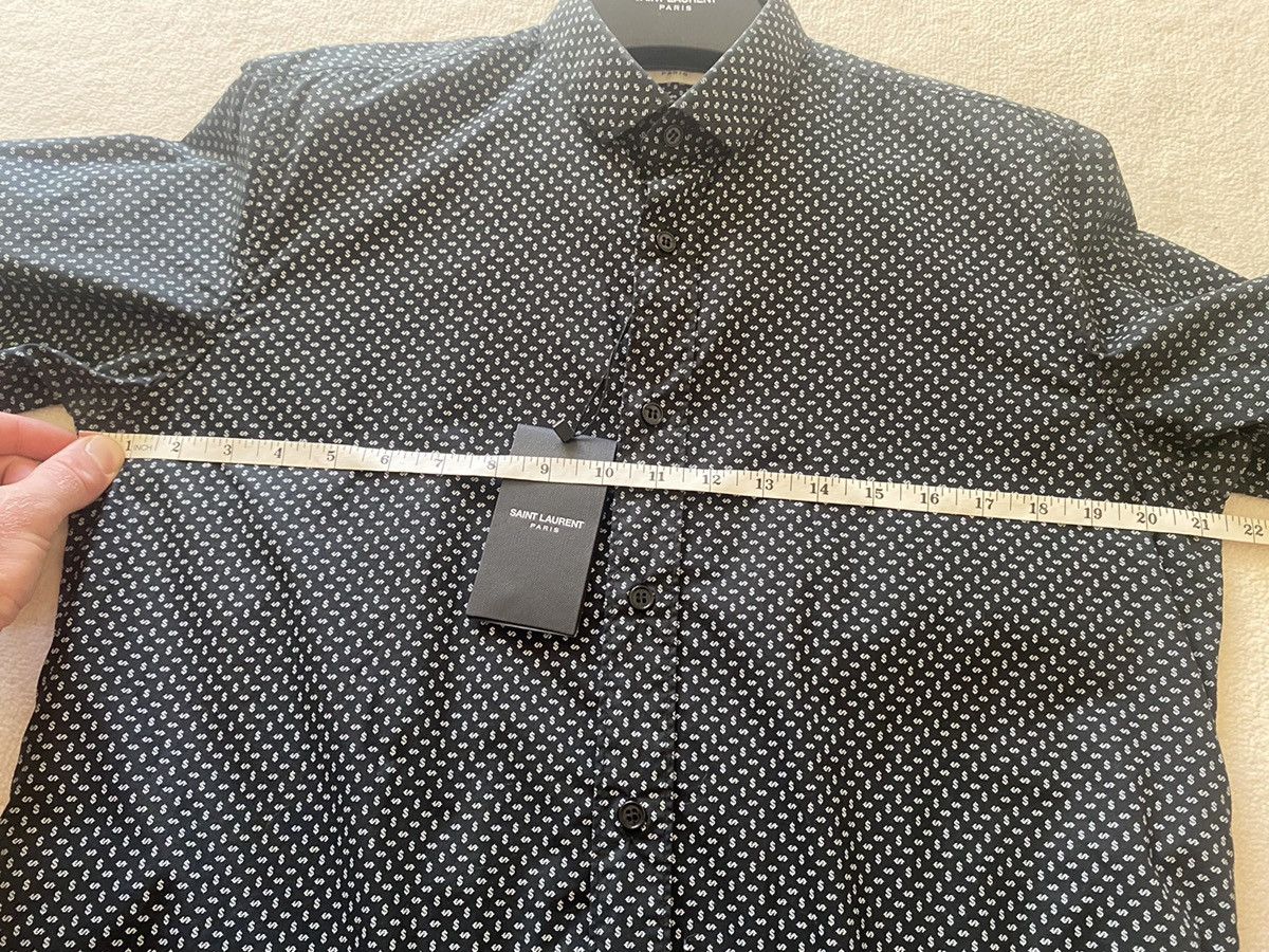 Saint Laurent Paris SS14 😍 Saint Laurent dollar sign black shirt *rare* grail Size US M / EU 48-50 / 2 - 5 Thumbnail