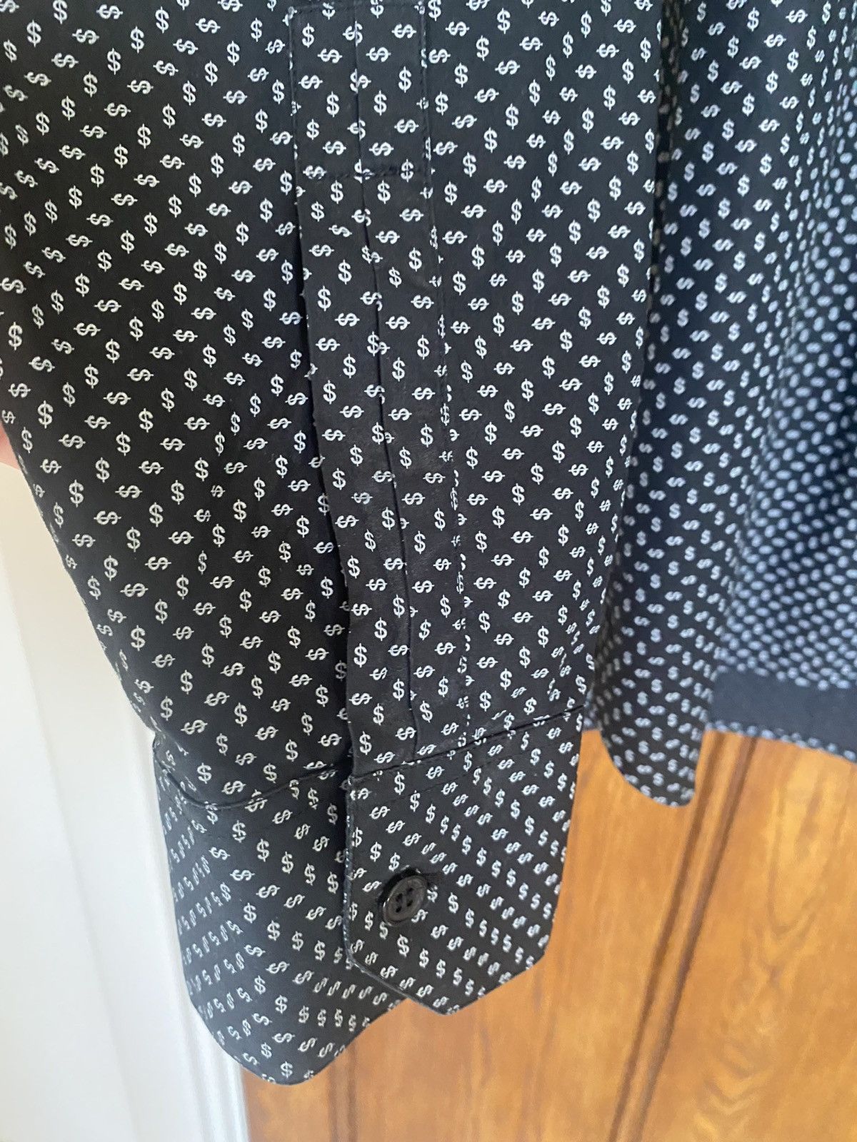 Saint Laurent Paris SS14 😍 Saint Laurent dollar sign black shirt *rare* grail Size US M / EU 48-50 / 2 - 17 Thumbnail