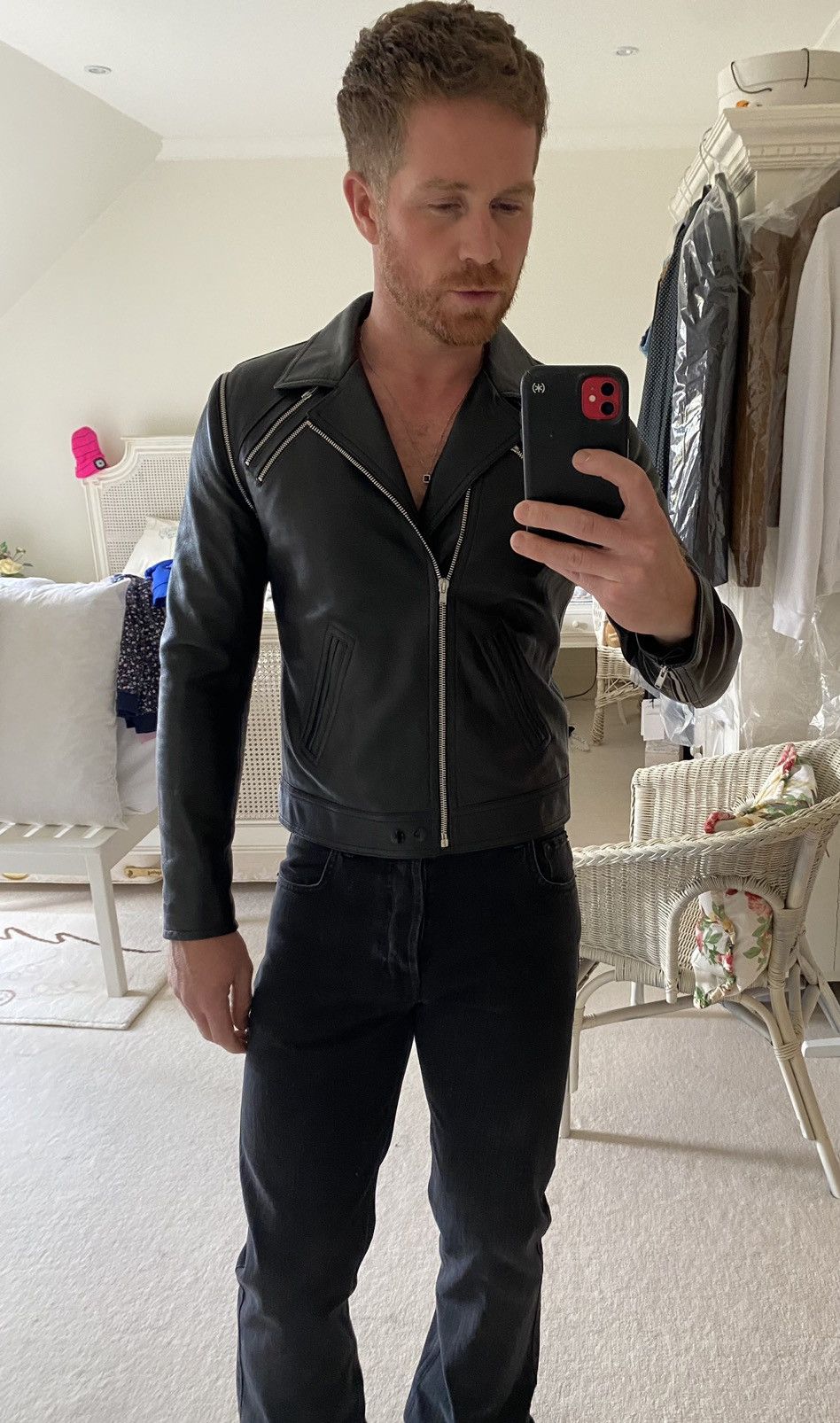Saint Laurent Paris FW15 😍 Saint Laurent multi zip leather biker jacket vest Size US M / EU 48-50 / 2 - 3 Thumbnail