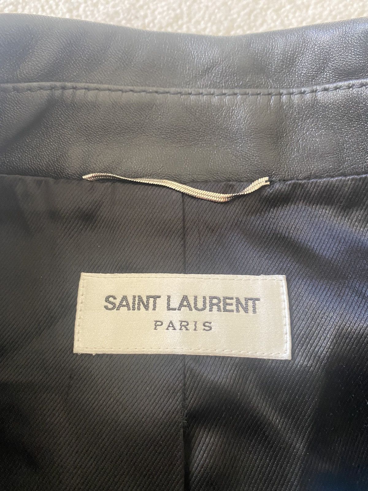 Saint Laurent Paris FW15 😍 Saint Laurent multi zip leather biker jacket vest Size US M / EU 48-50 / 2 - 23 Thumbnail