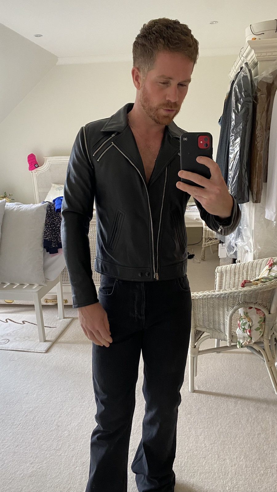 Saint Laurent Paris FW15 😍 Saint Laurent multi zip leather biker jacket vest Size US M / EU 48-50 / 2 - 11 Thumbnail