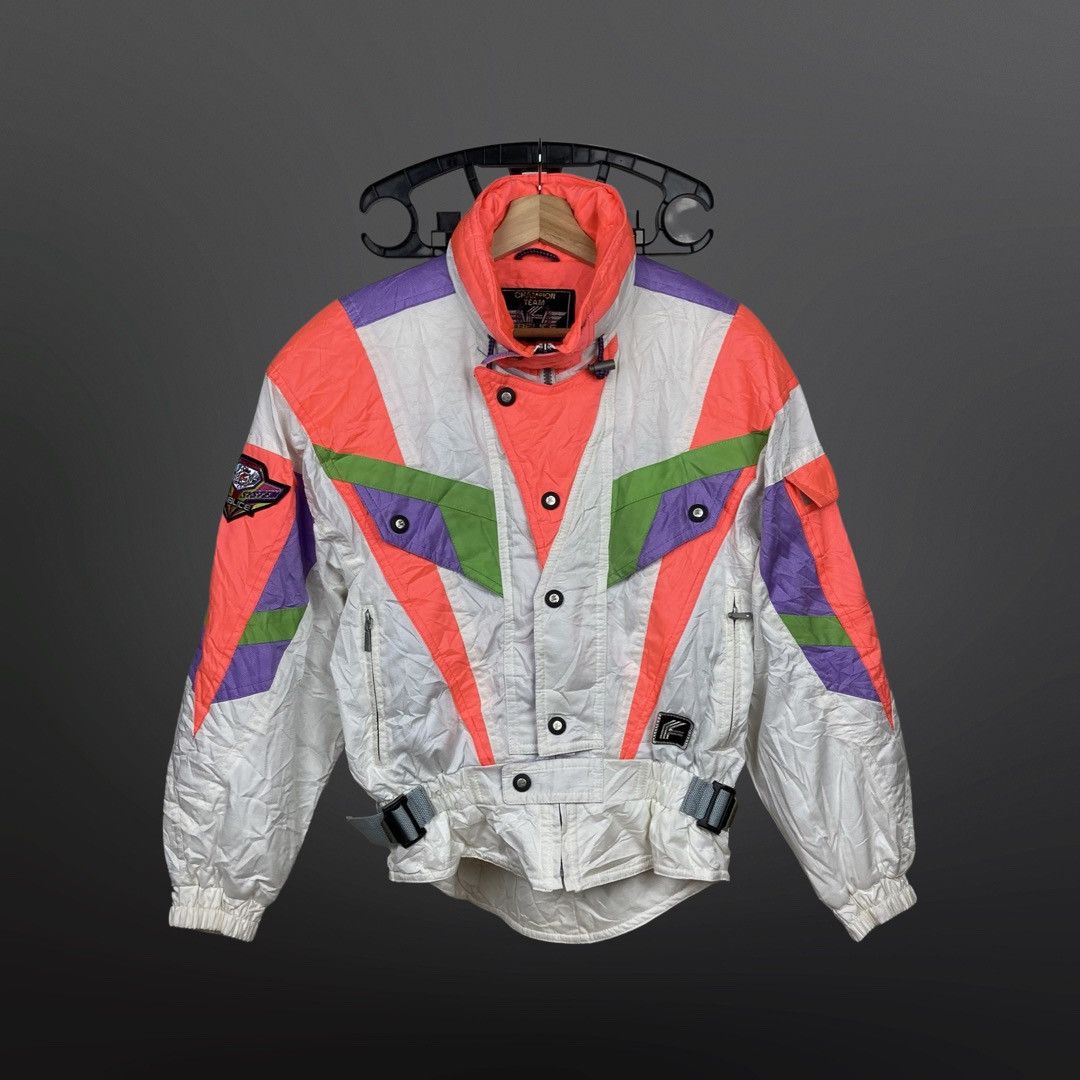 image of Fablice Mizuno Ski Jacket in White, Women's (Size Medium)