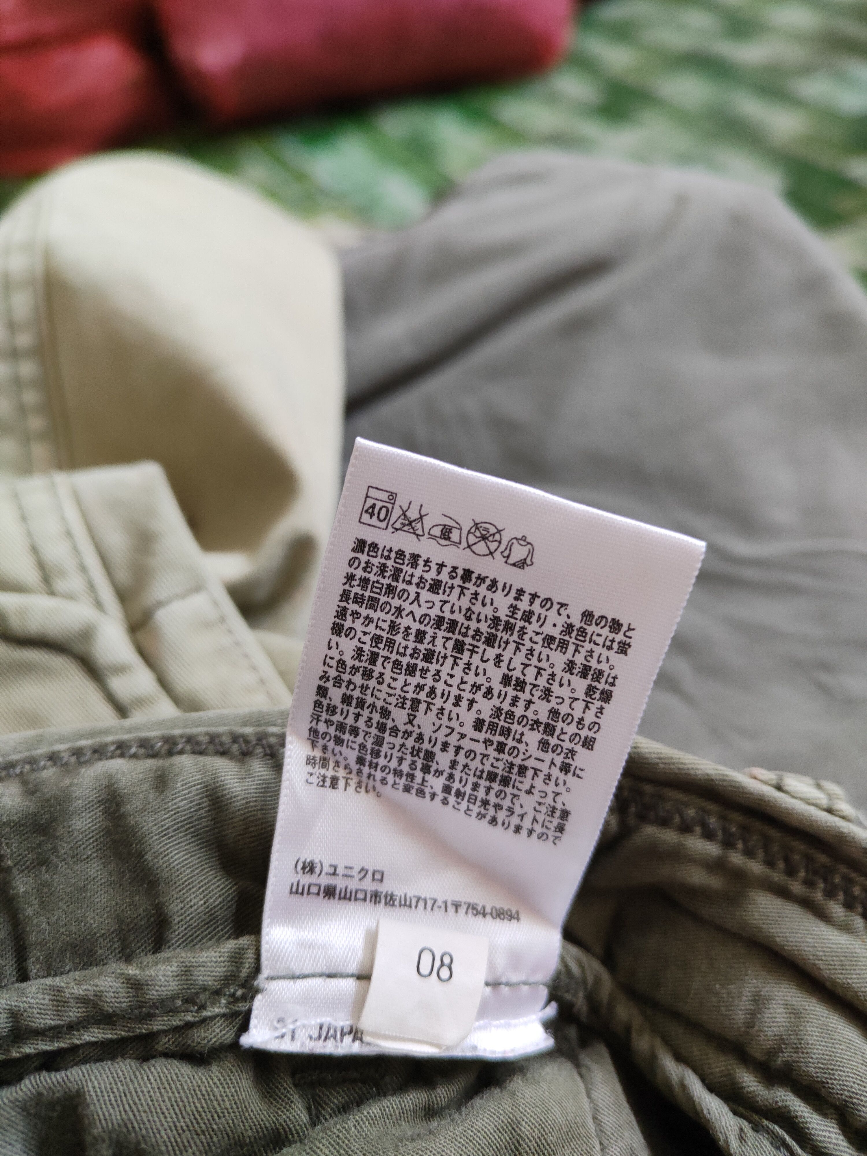 Japanese Brand × StraightFaded × Uniqlo Uniqlo Army Green faded Multi Pocket Cargo Pants #5307 Size US 32 / EU 48 - 12 Thumbnail