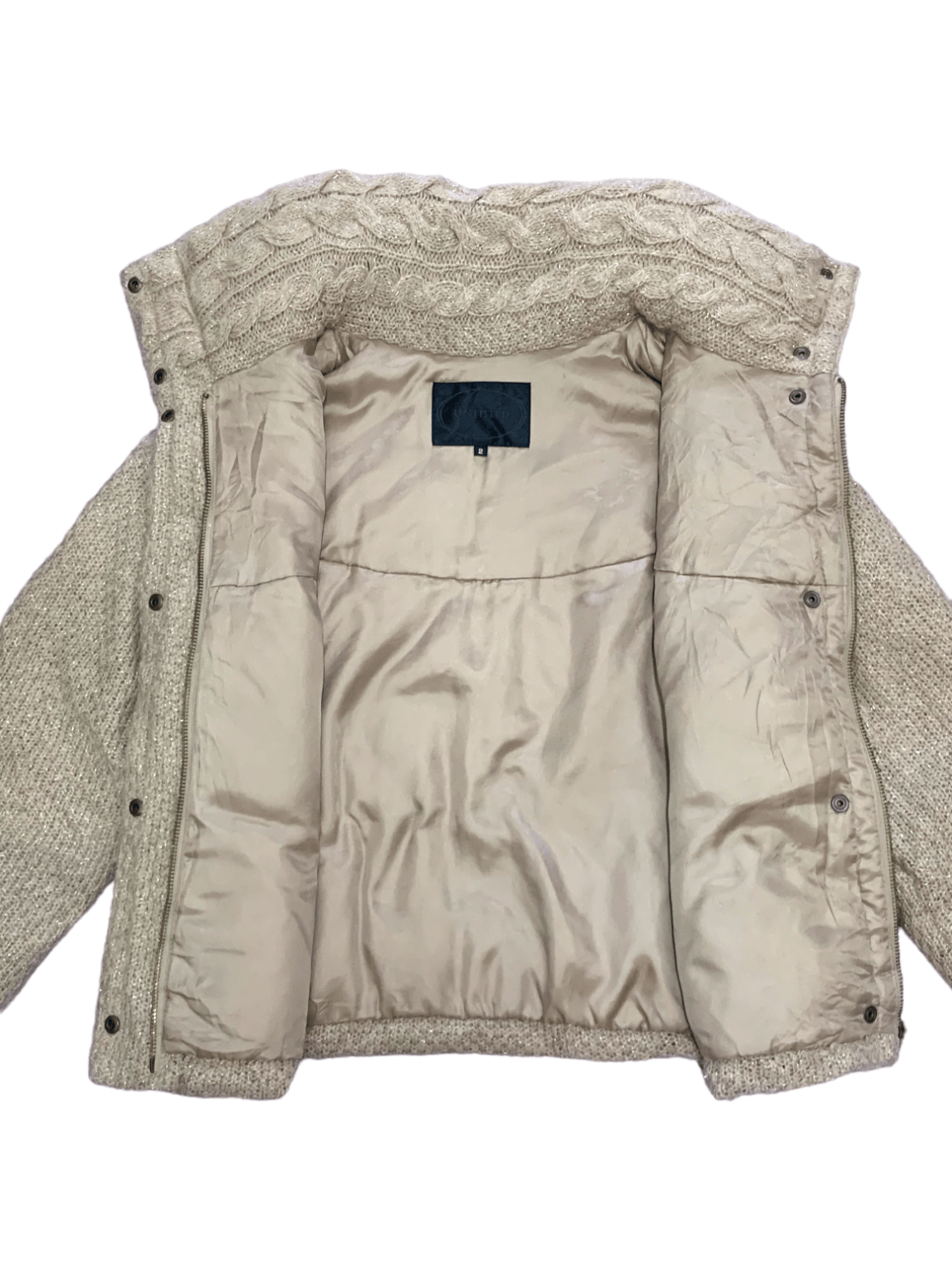 Aran Isles Knitwear × Japanese Brand Hype Japanese Glimmering Knitwear Sweater Size S / US 4 / IT 40 - 8 Thumbnail