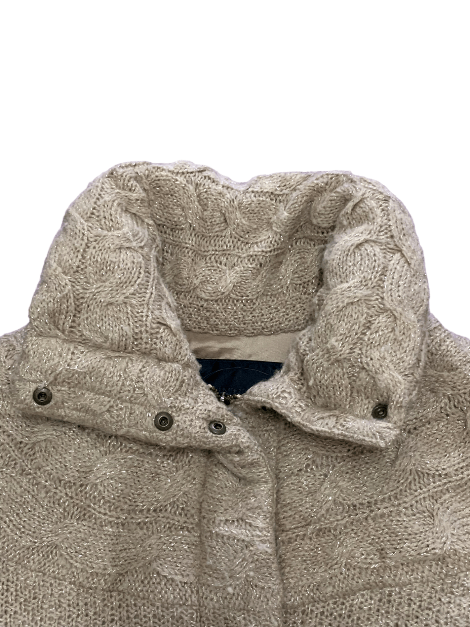 Aran Isles Knitwear × Japanese Brand Hype Japanese Glimmering Knitwear Sweater Size S / US 4 / IT 40 - 4 Thumbnail