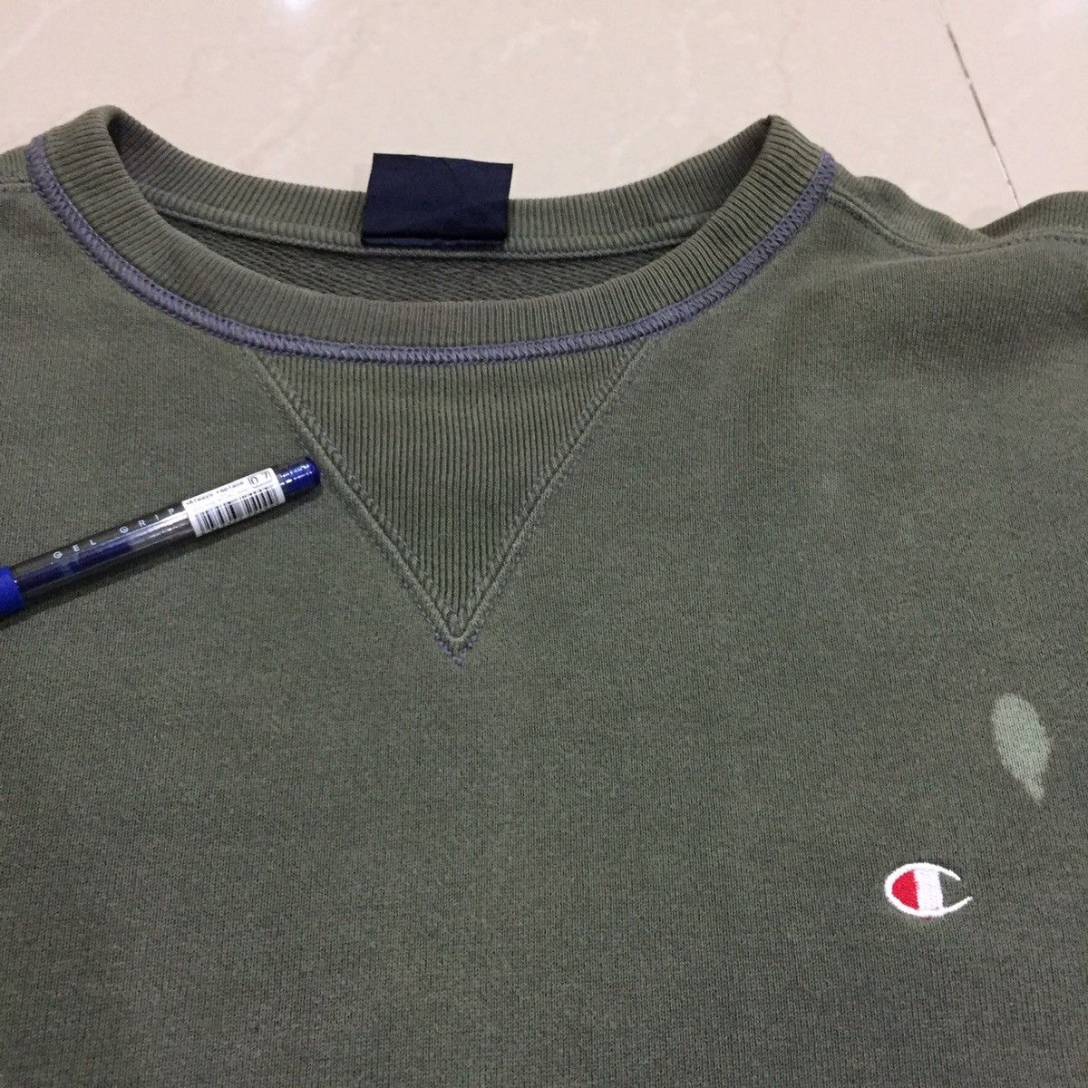 Champion × Vintage Vintage Champion Sweatshirt spellout Big Logo size L Size US L / EU 52-54 / 3 - 14 Thumbnail