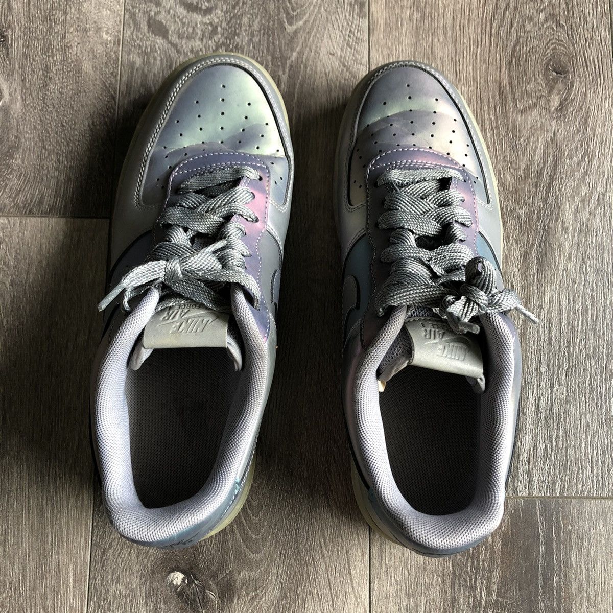 Nike Vintage Nike Air Force 1 Low 07 LV8 Iridescent Shoes Size US 8.5 / EU 41-42 - 4 Thumbnail