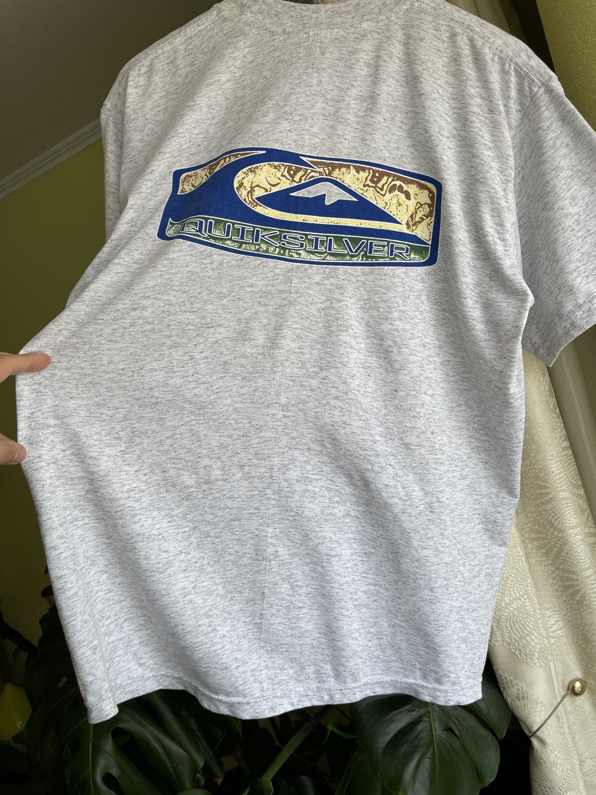 Quiksilver × Vintage Vintage 90s Quicksilver Big Logo Tee Made in USA Size US XL / EU 56 / 4 - 4 Thumbnail