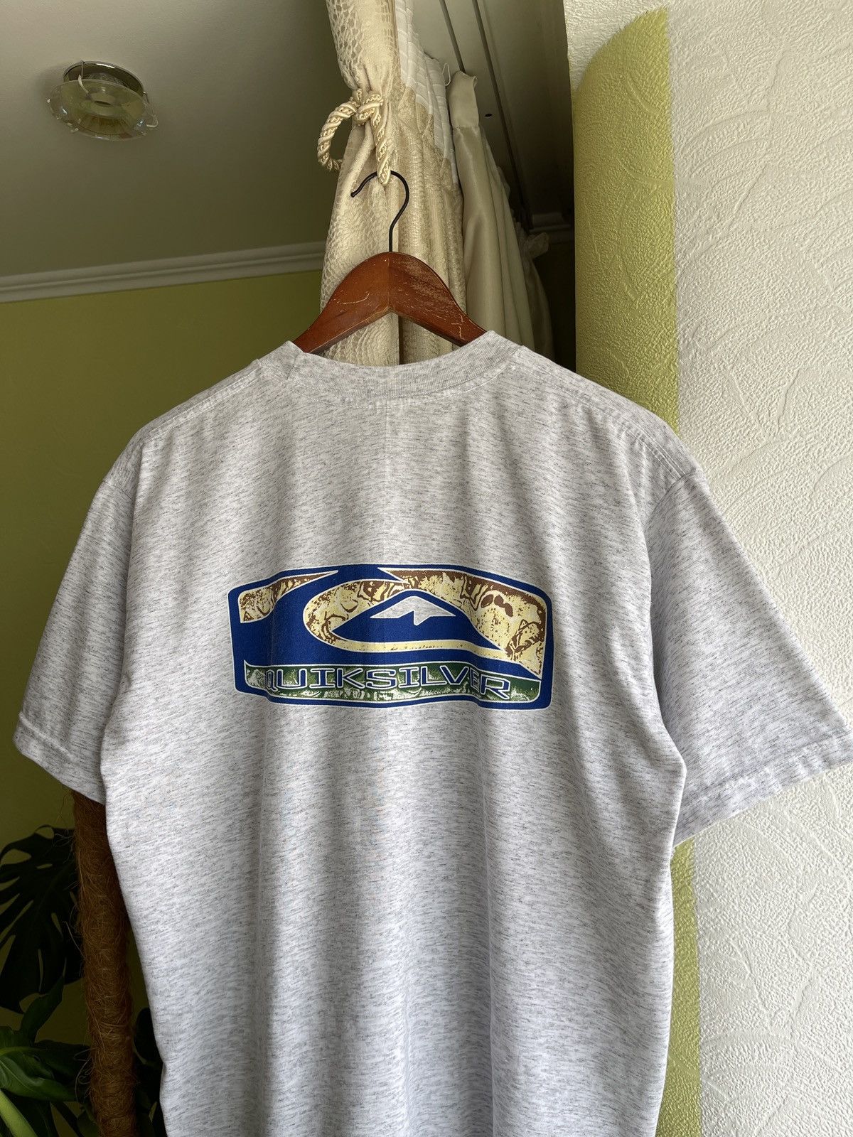 Quiksilver × Vintage Vintage 90s Quicksilver Big Logo Tee Made in USA Size US XL / EU 56 / 4 - 1 Thumbnail