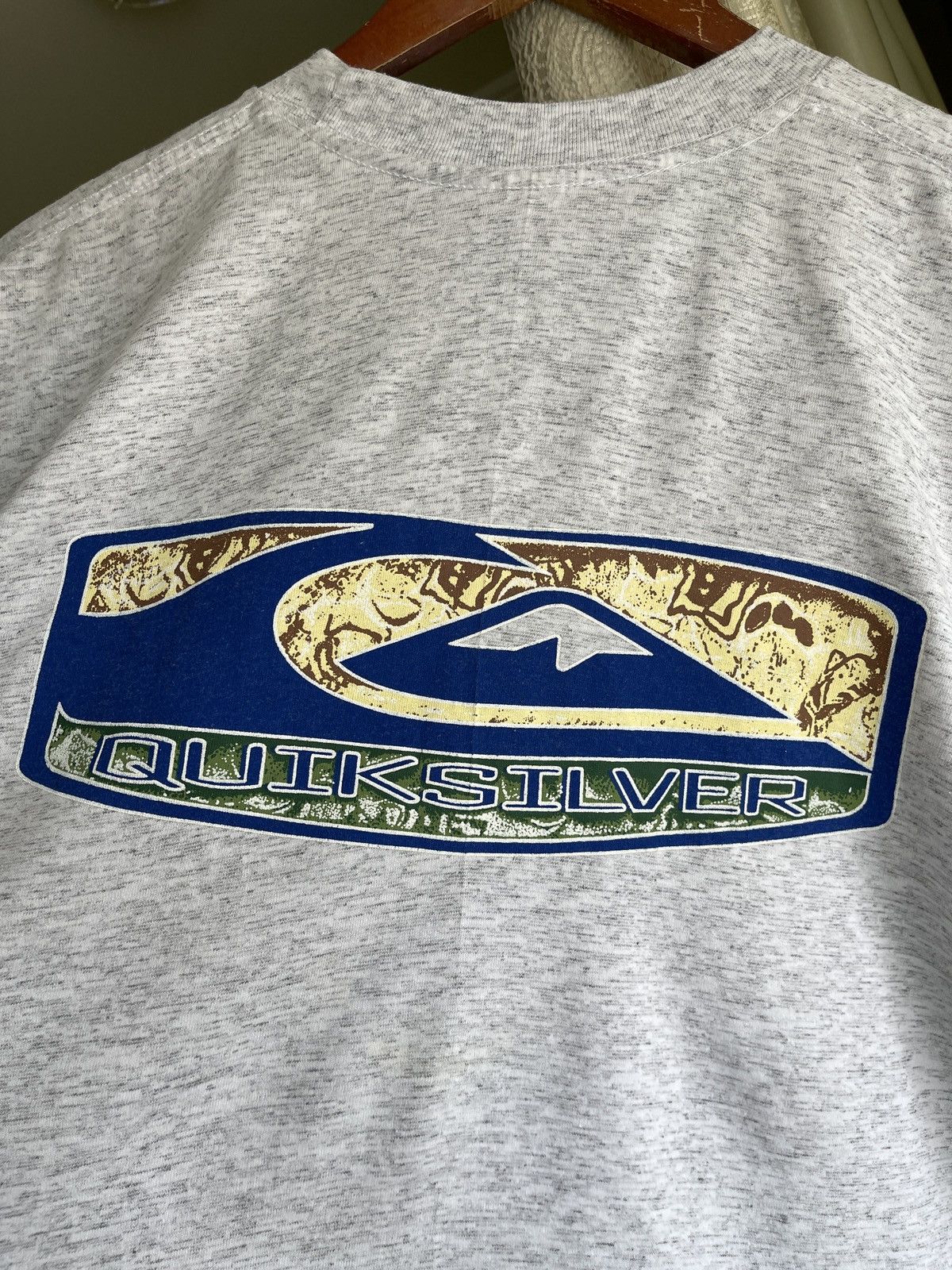 Quiksilver × Vintage Vintage 90s Quicksilver Big Logo Tee Made in USA Size US XL / EU 56 / 4 - 6 Thumbnail