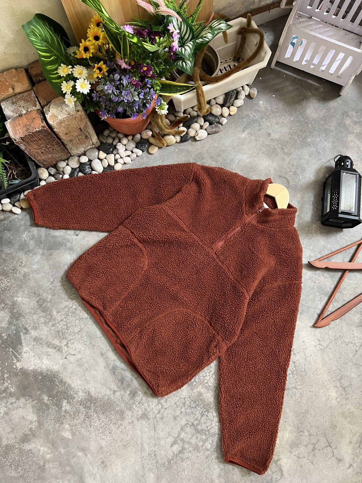 Japanese Brand × Vintage Japanese Gu Sherpa Half Zipper Jacket Size US S / EU 44-46 / 1 - 4 Thumbnail