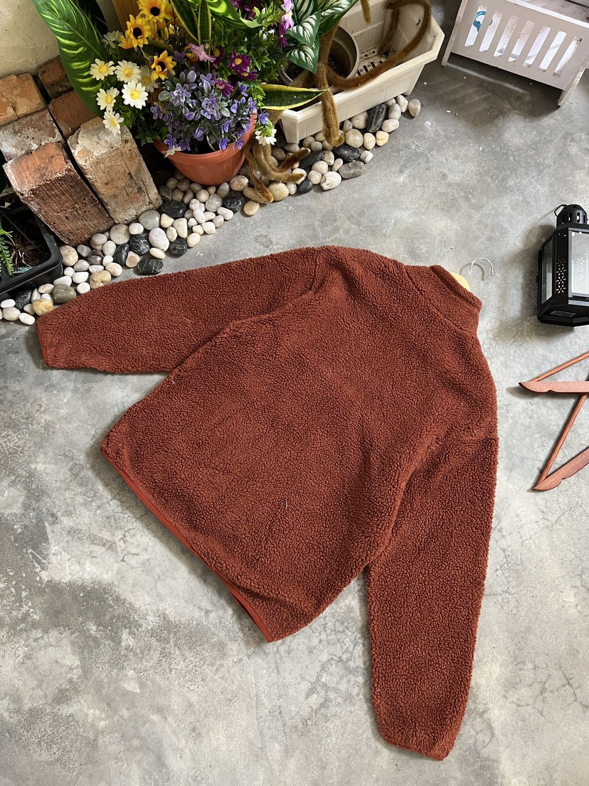 Japanese Brand × Vintage Japanese Gu Sherpa Half Zipper Jacket Size US S / EU 44-46 / 1 - 8 Thumbnail