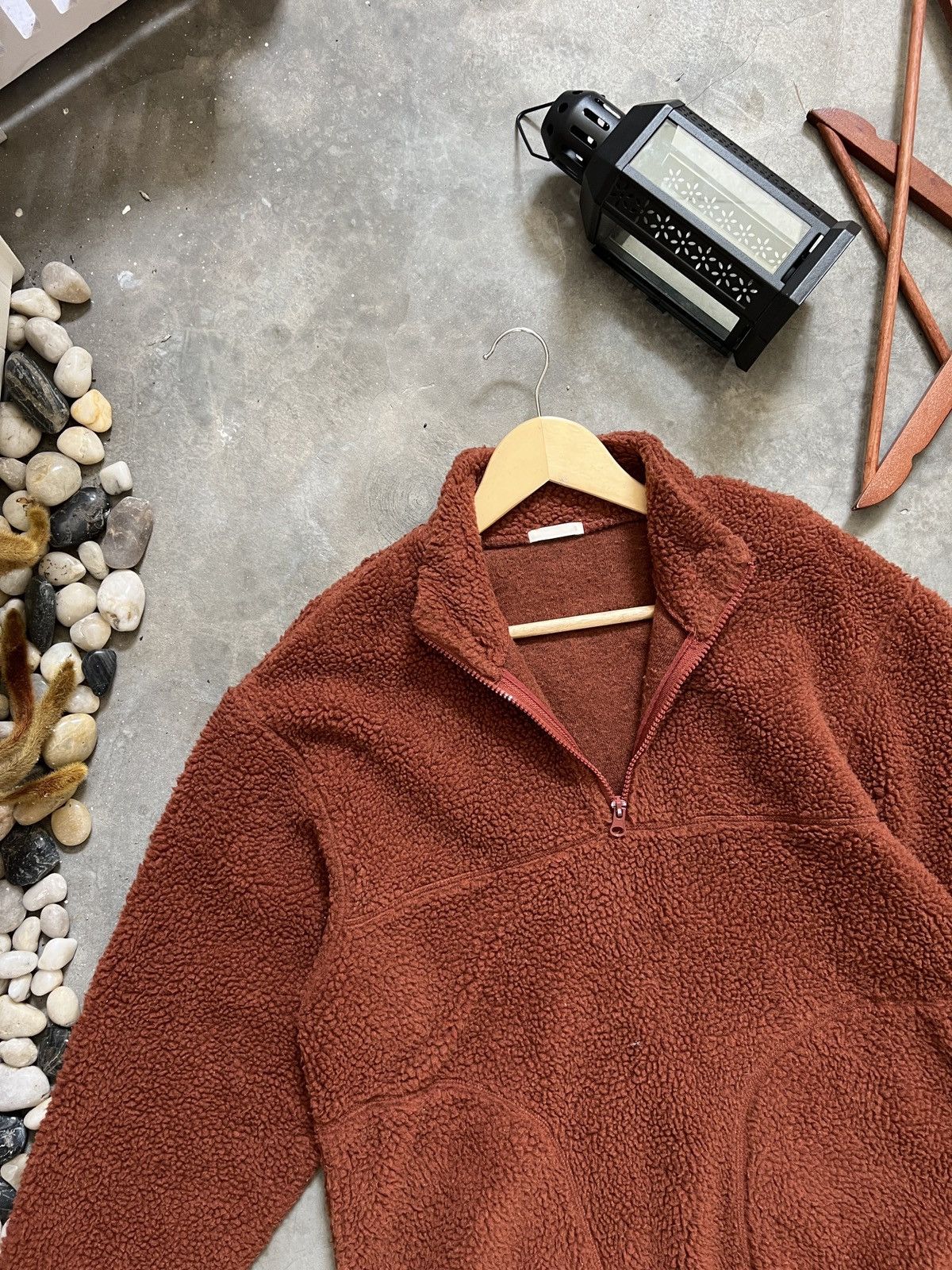 Japanese Brand × Vintage Japanese Gu Sherpa Half Zipper Jacket Size US S / EU 44-46 / 1 - 11 Thumbnail