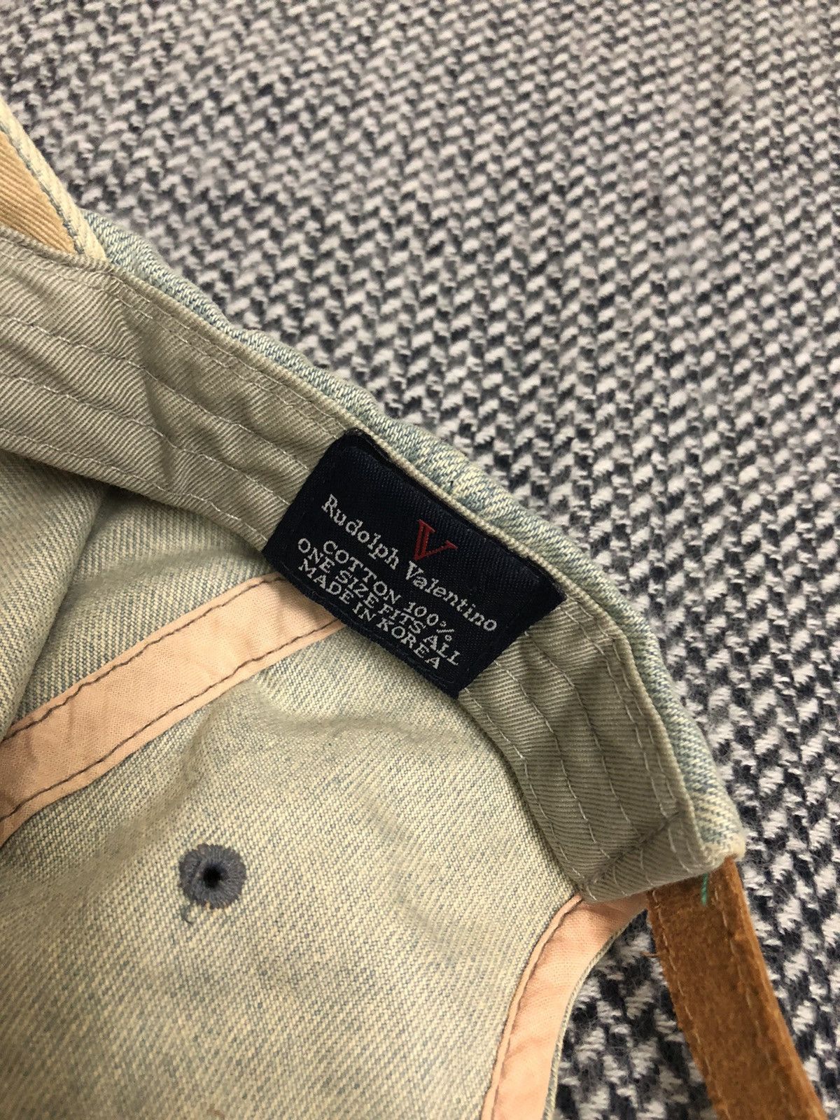 Valentino 1990s Rudolf Valentino denim Hat Cap Size ONE SIZE - 8 Thumbnail