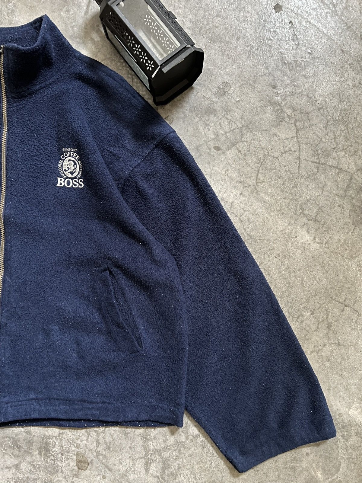 Japanese Brand × Vintage VTG 🖤 Suntory Boss Coffe Retro X Deep Pile Fleece Jacket Size US XL / EU 56 / 4 - 15 Thumbnail