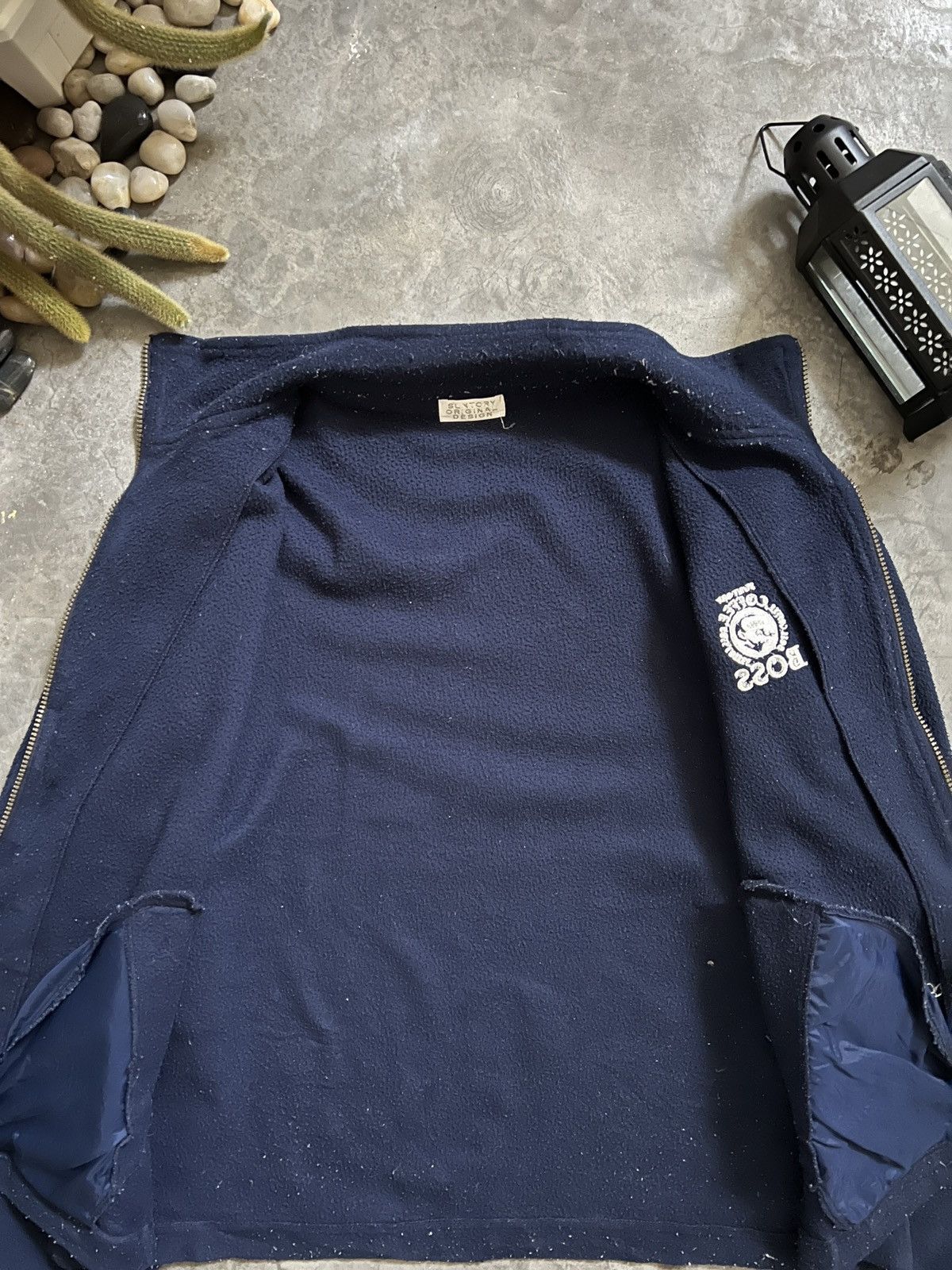 Japanese Brand × Vintage VTG 🖤 Suntory Boss Coffe Retro X Deep Pile Fleece Jacket Size US XL / EU 56 / 4 - 10 Thumbnail