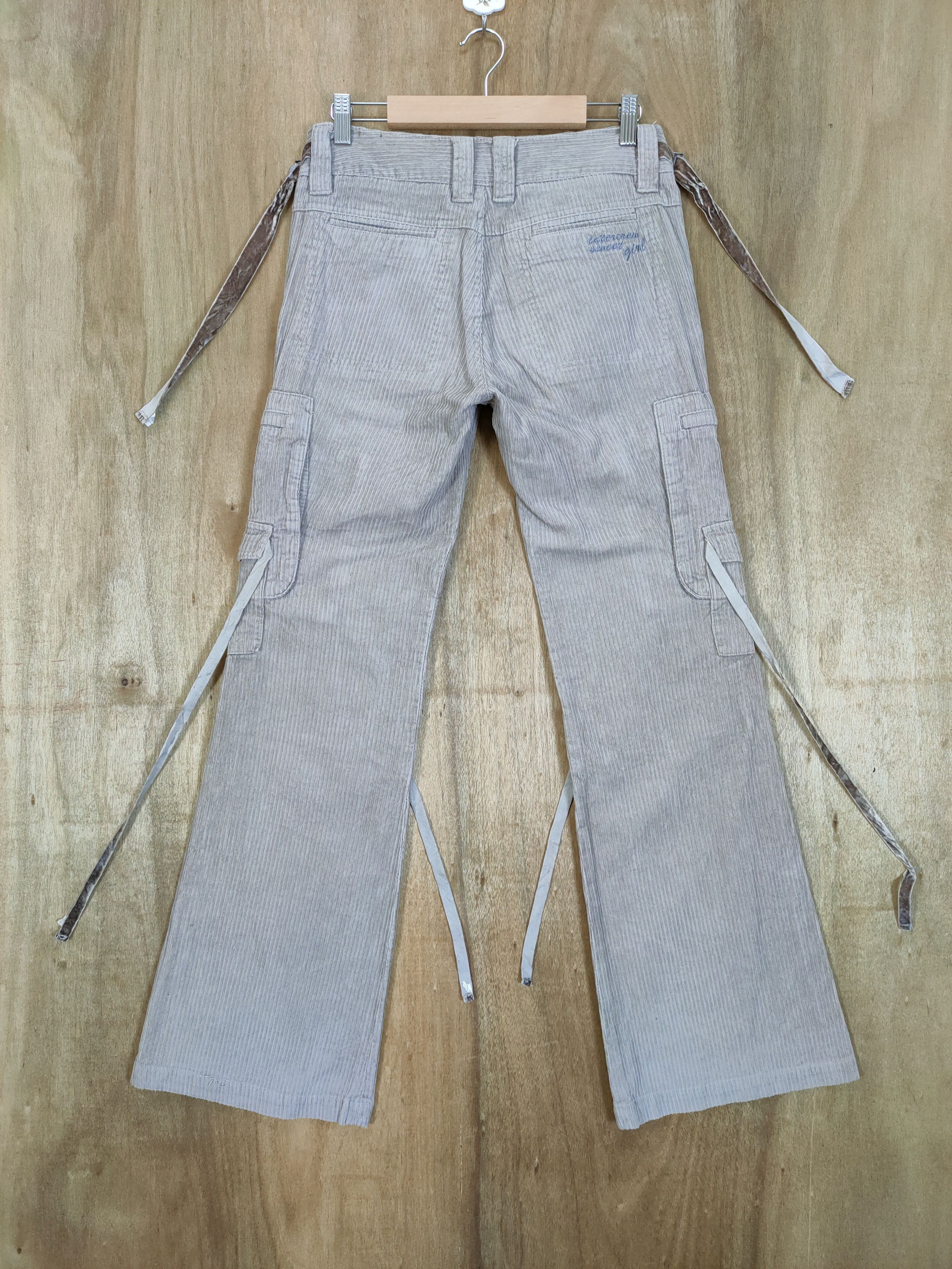 Japanese Brand INTERCREW BONDAGE FLARED CARGO PANTS Size US 28 / EU 44 - 7 Thumbnail